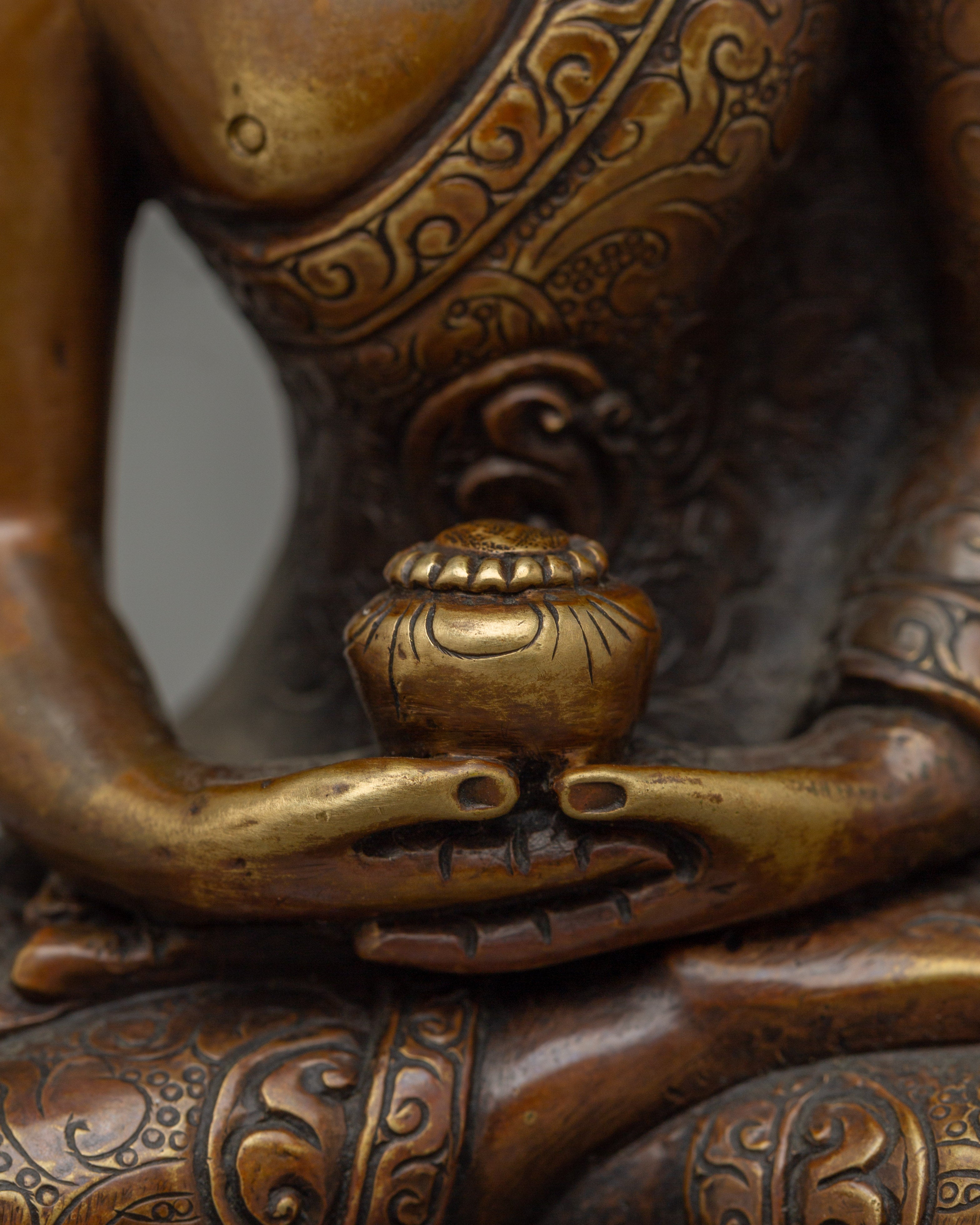 Handcrafted Divine Amitabha Buddha Sculpture | Peace and Enlightenment
