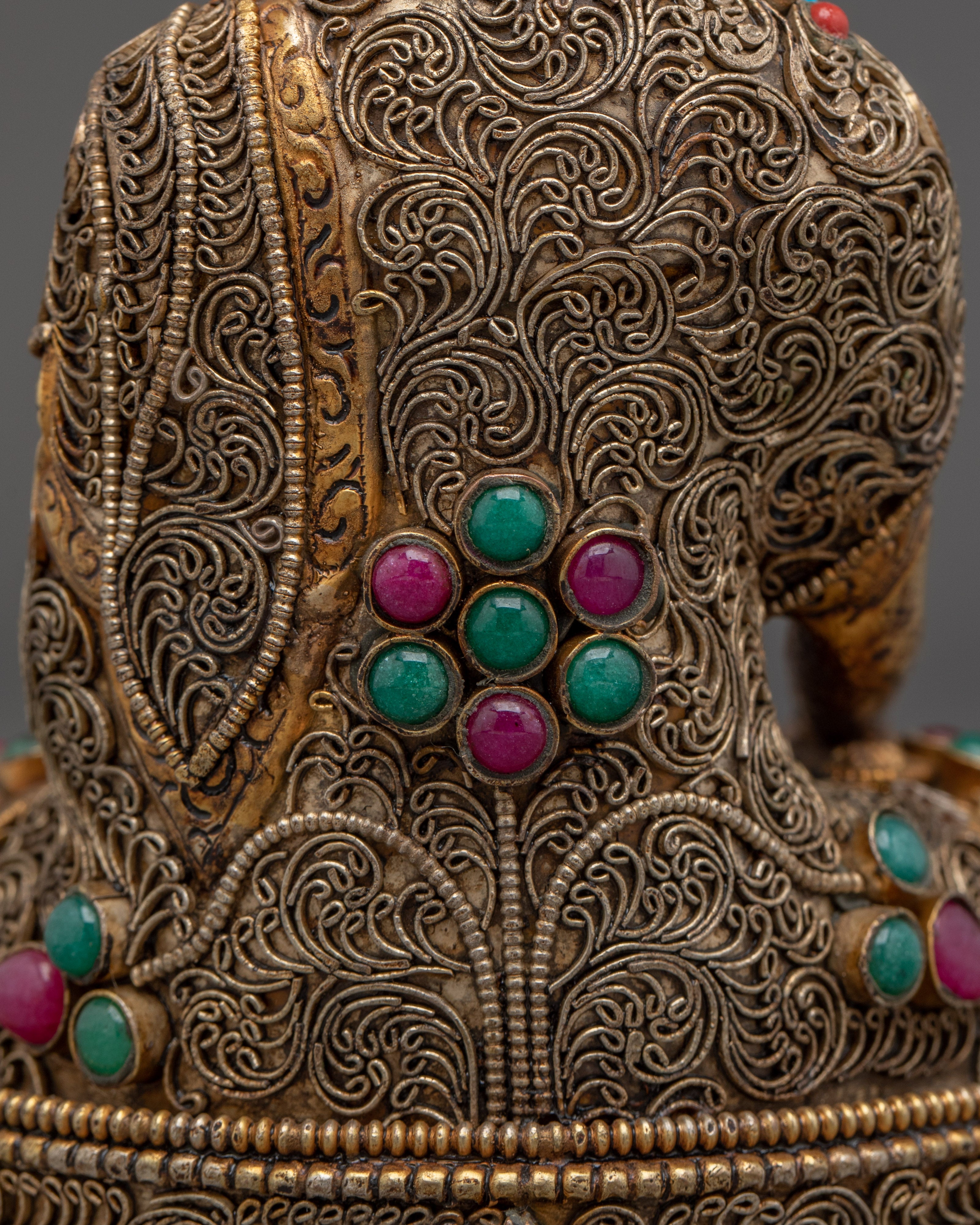 Peaceful Shakyamuni Buddha Sculpture | Spiritual Art for Meditation