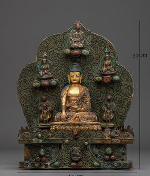 Peaceful Shakyamuni Buddha Sculpture | Spiritual Art for Meditation