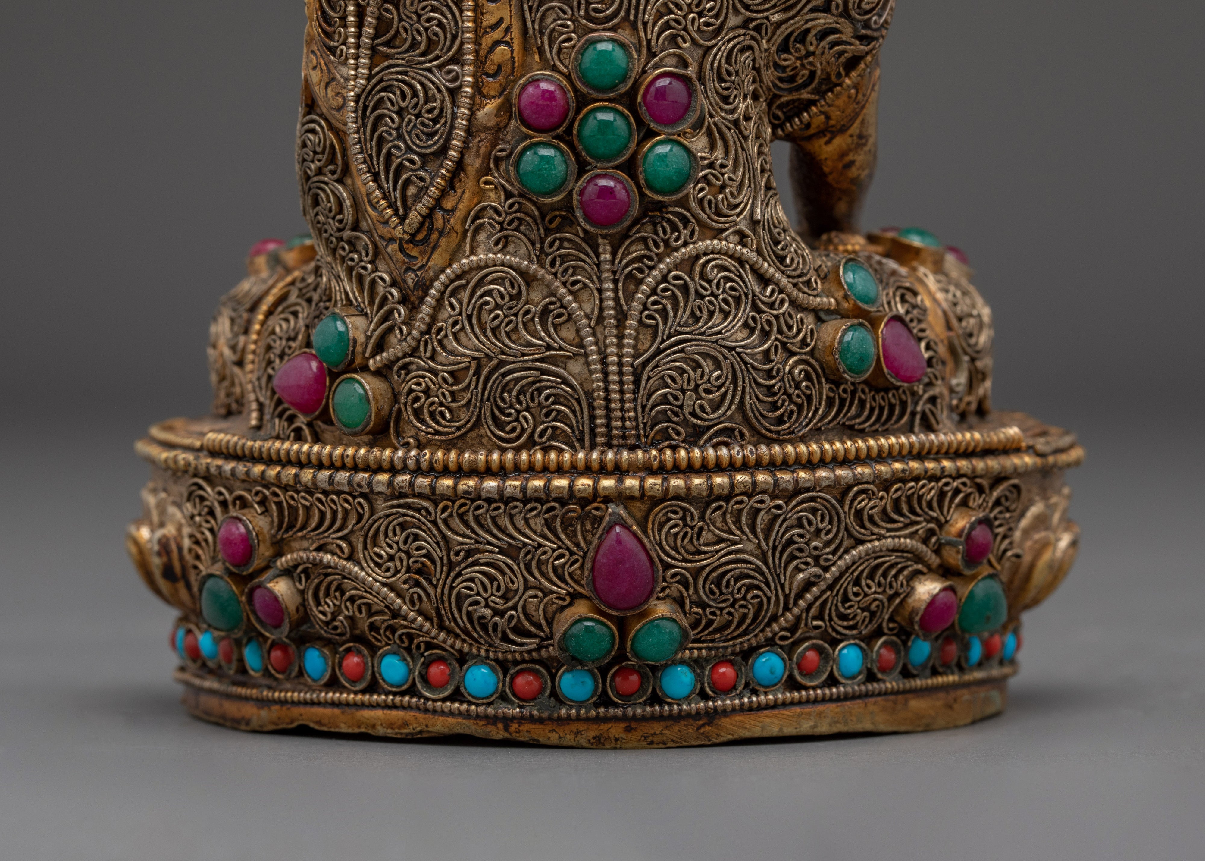 Peaceful Shakyamuni Buddha Sculpture | Spiritual Art for Meditation