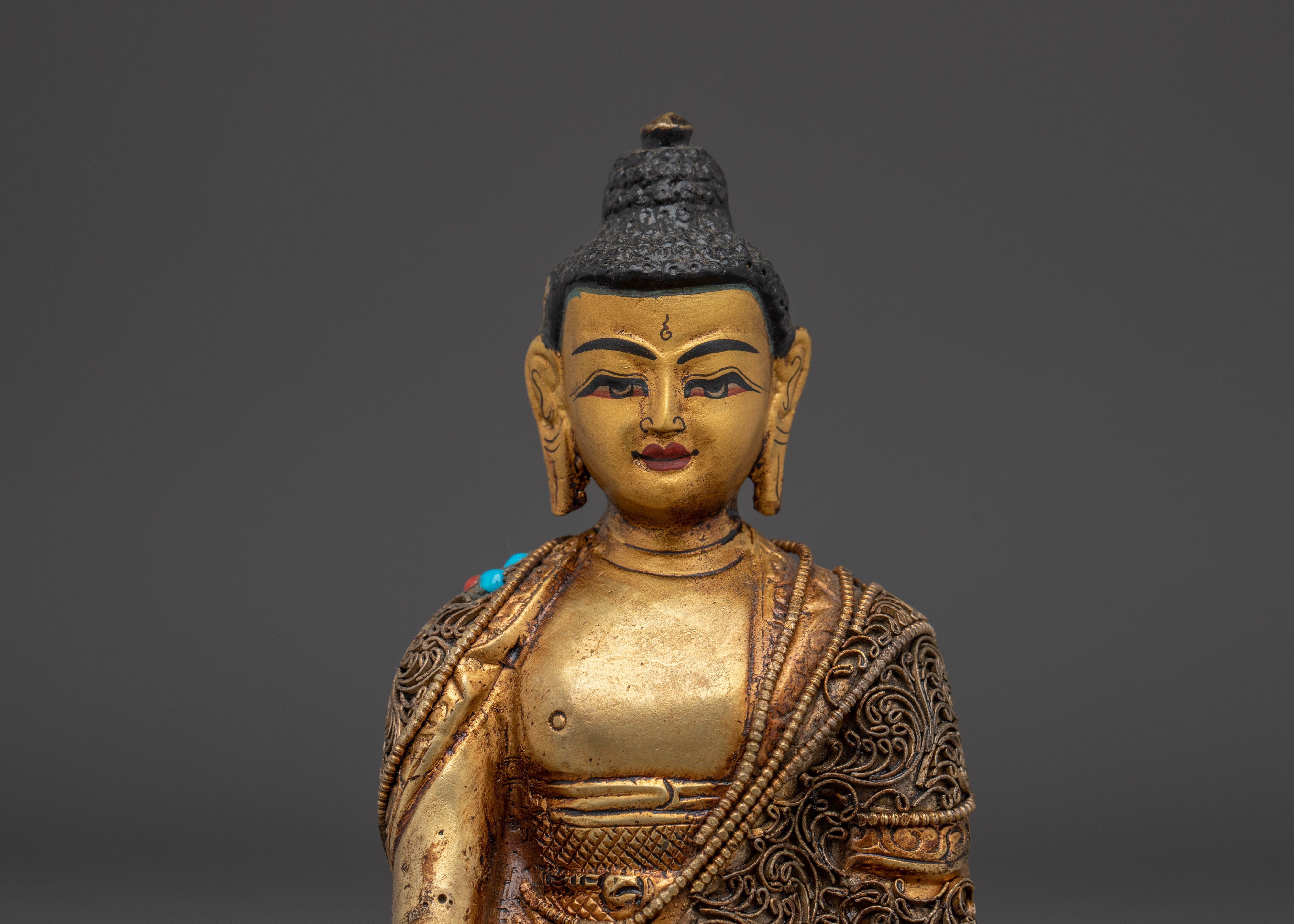 Peaceful Shakyamuni Buddha Sculpture | Spiritual Art for Meditation