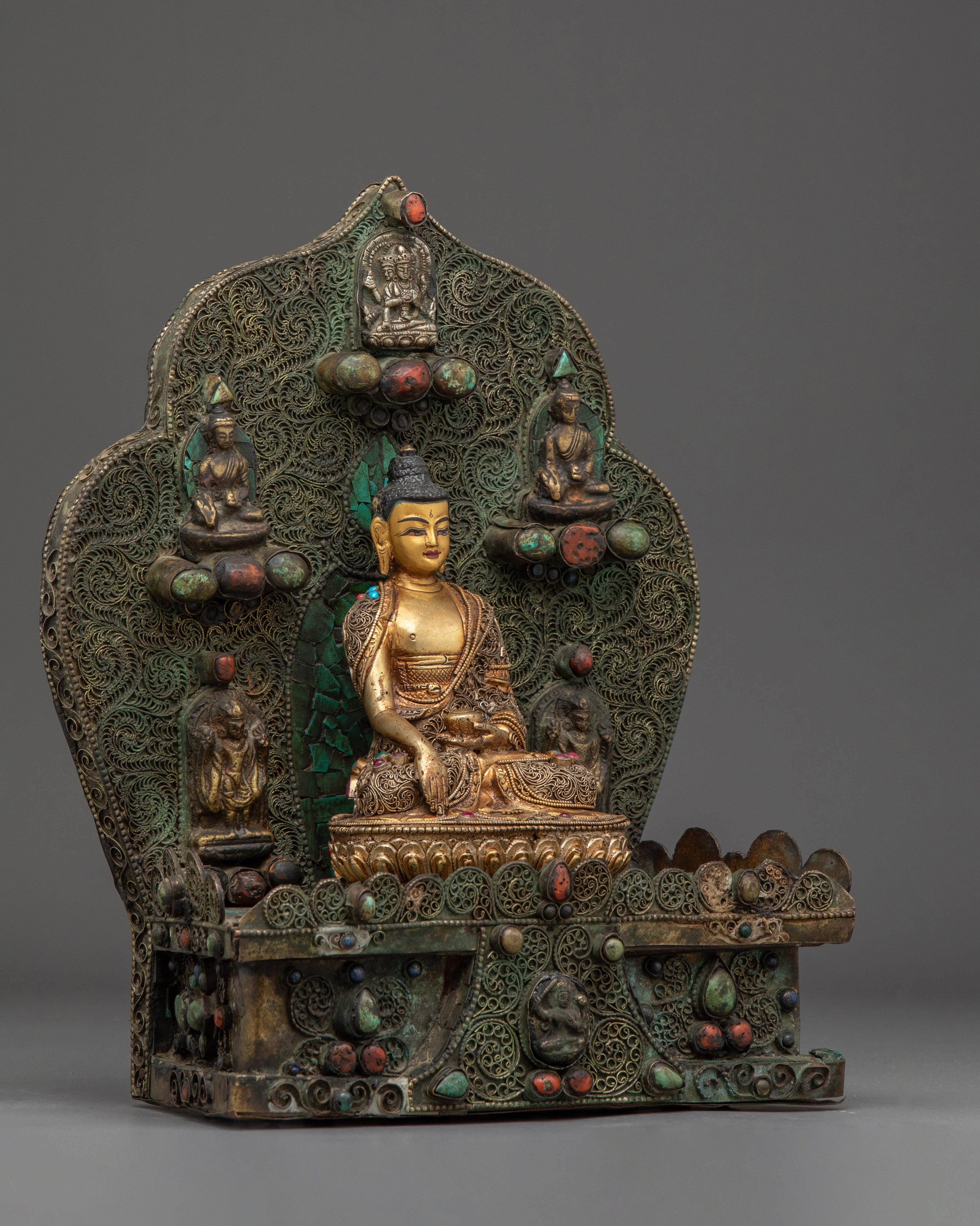 Peaceful Shakyamuni Buddha Sculpture | Spiritual Art for Meditation