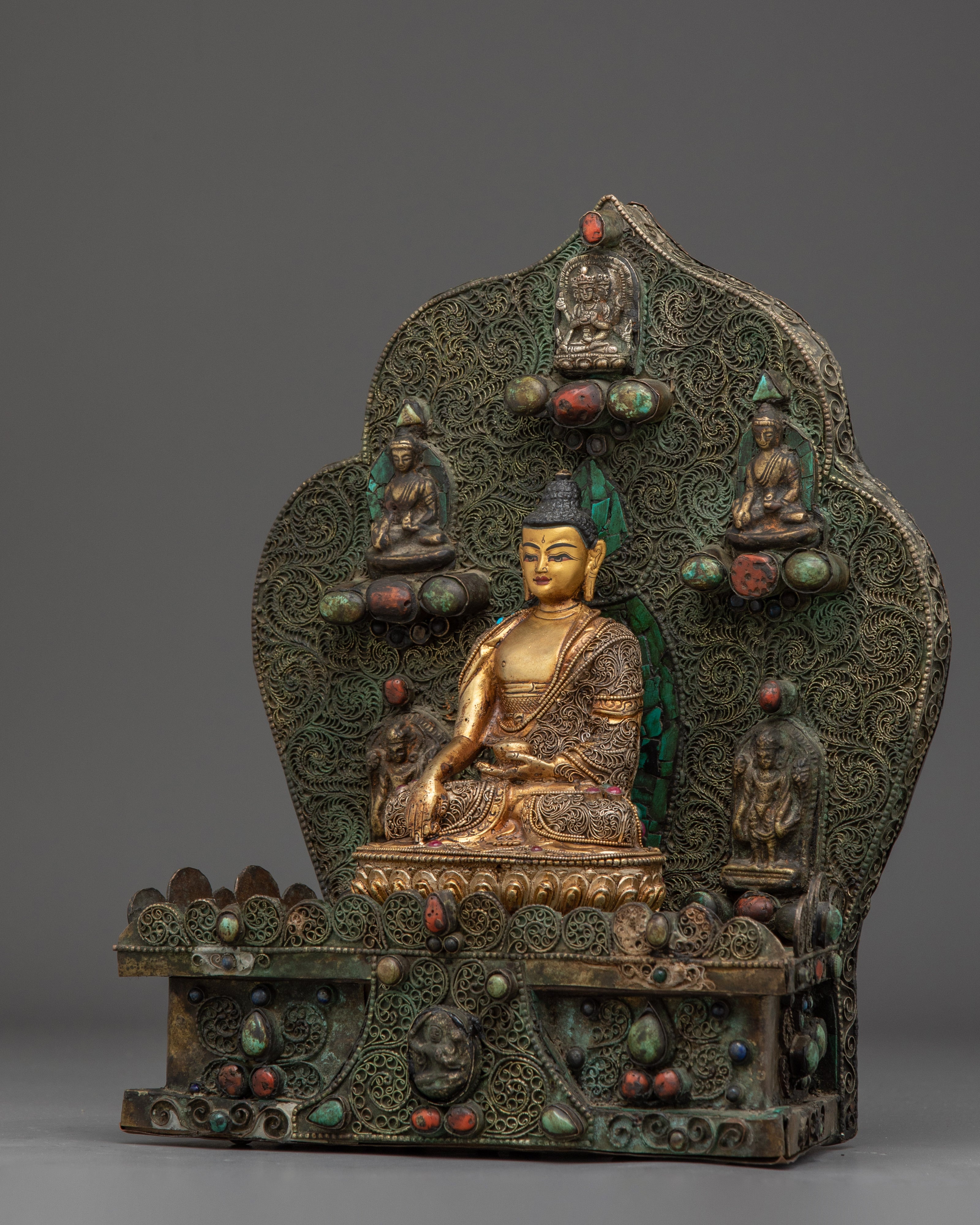 Peaceful Shakyamuni Buddha Sculpture | Spiritual Art for Meditation