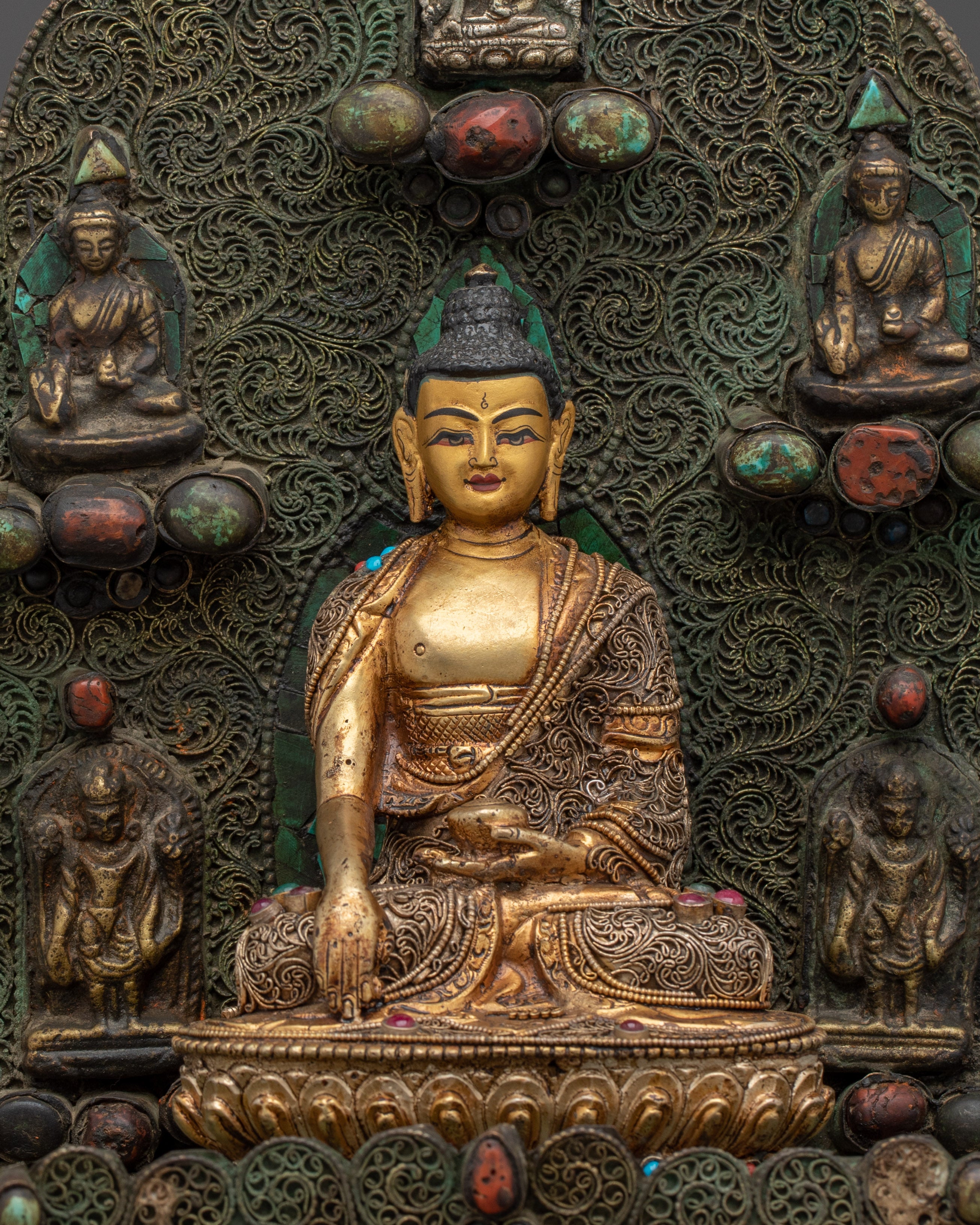 Peaceful Shakyamuni Buddha Sculpture | Spiritual Art for Meditation