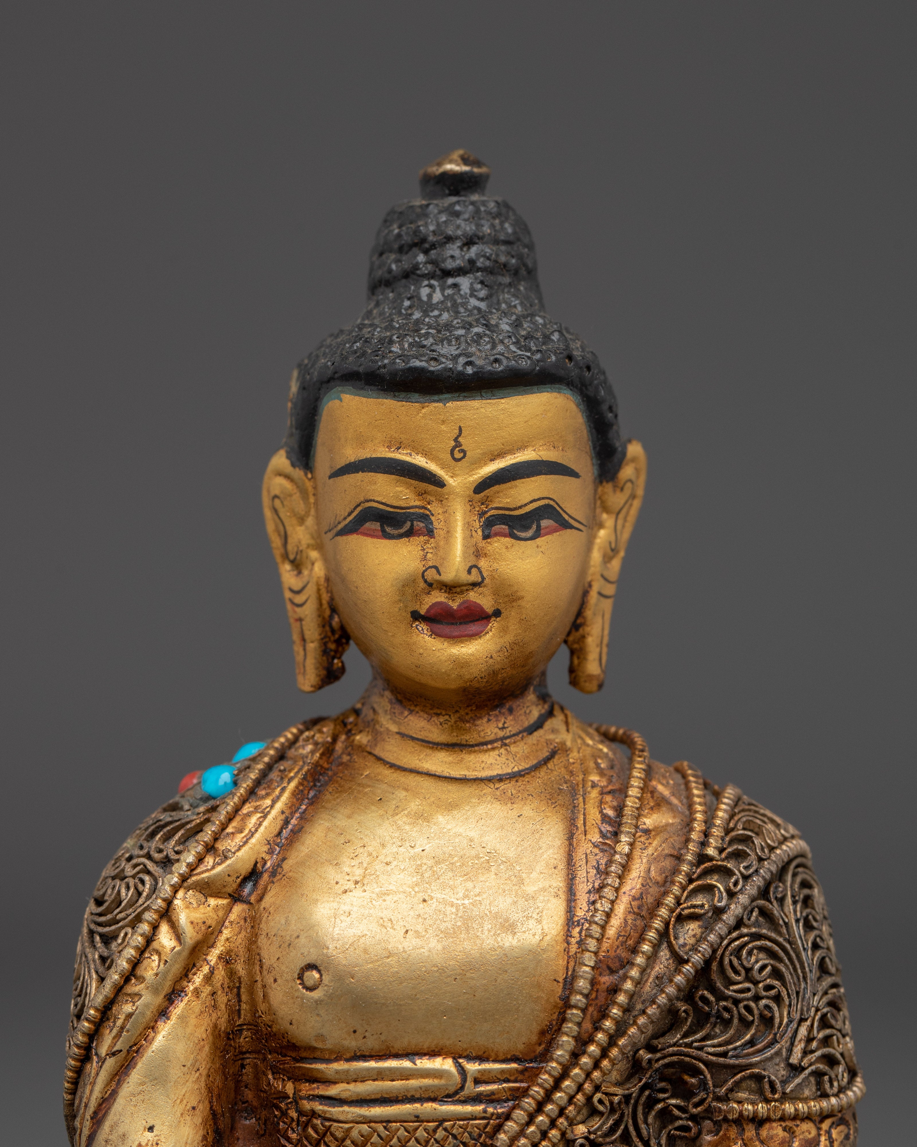 Peaceful Shakyamuni Buddha Sculpture | Spiritual Art for Meditation
