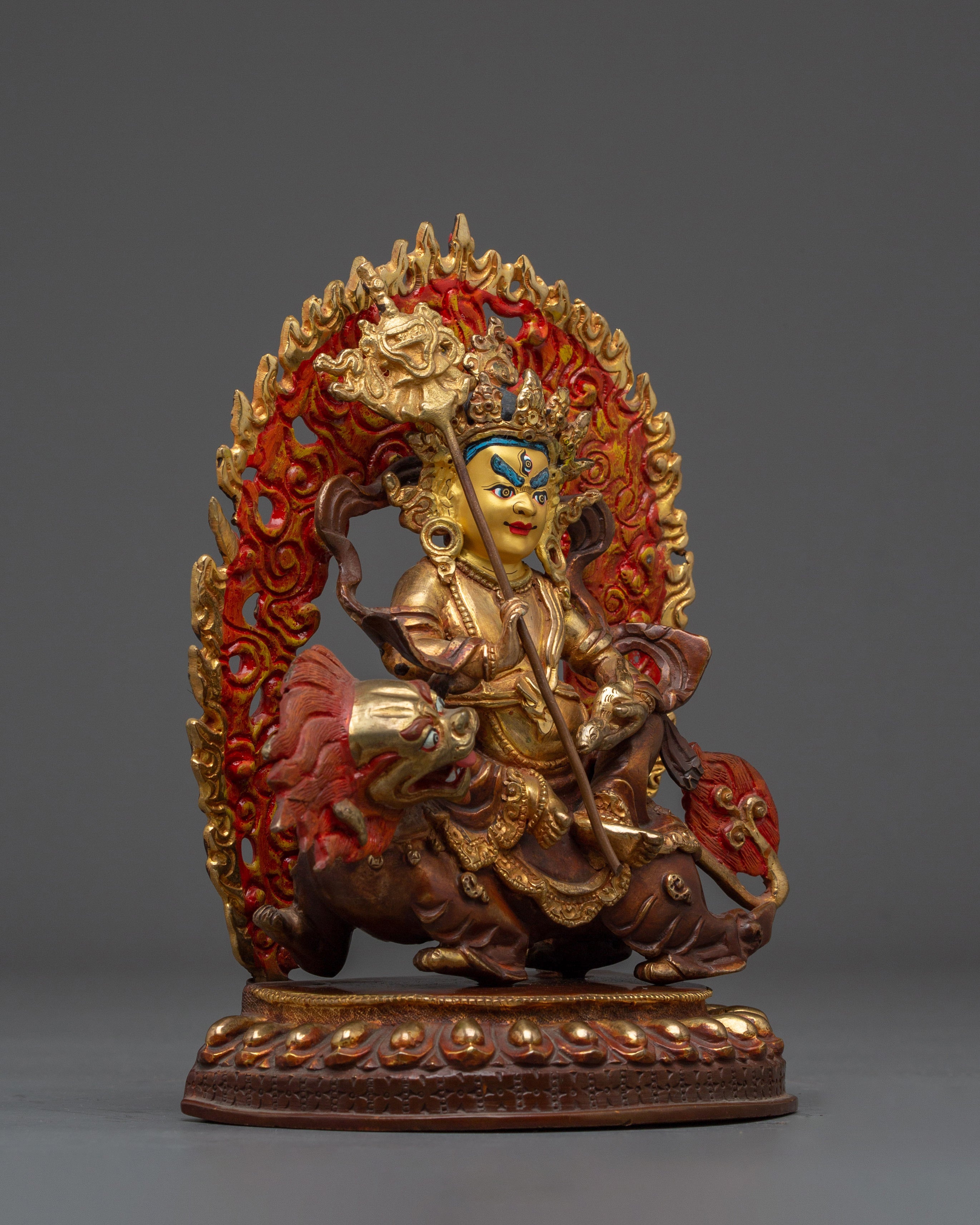 Gold-Plated Namtoshe | Tibetan Guardian of Wealth