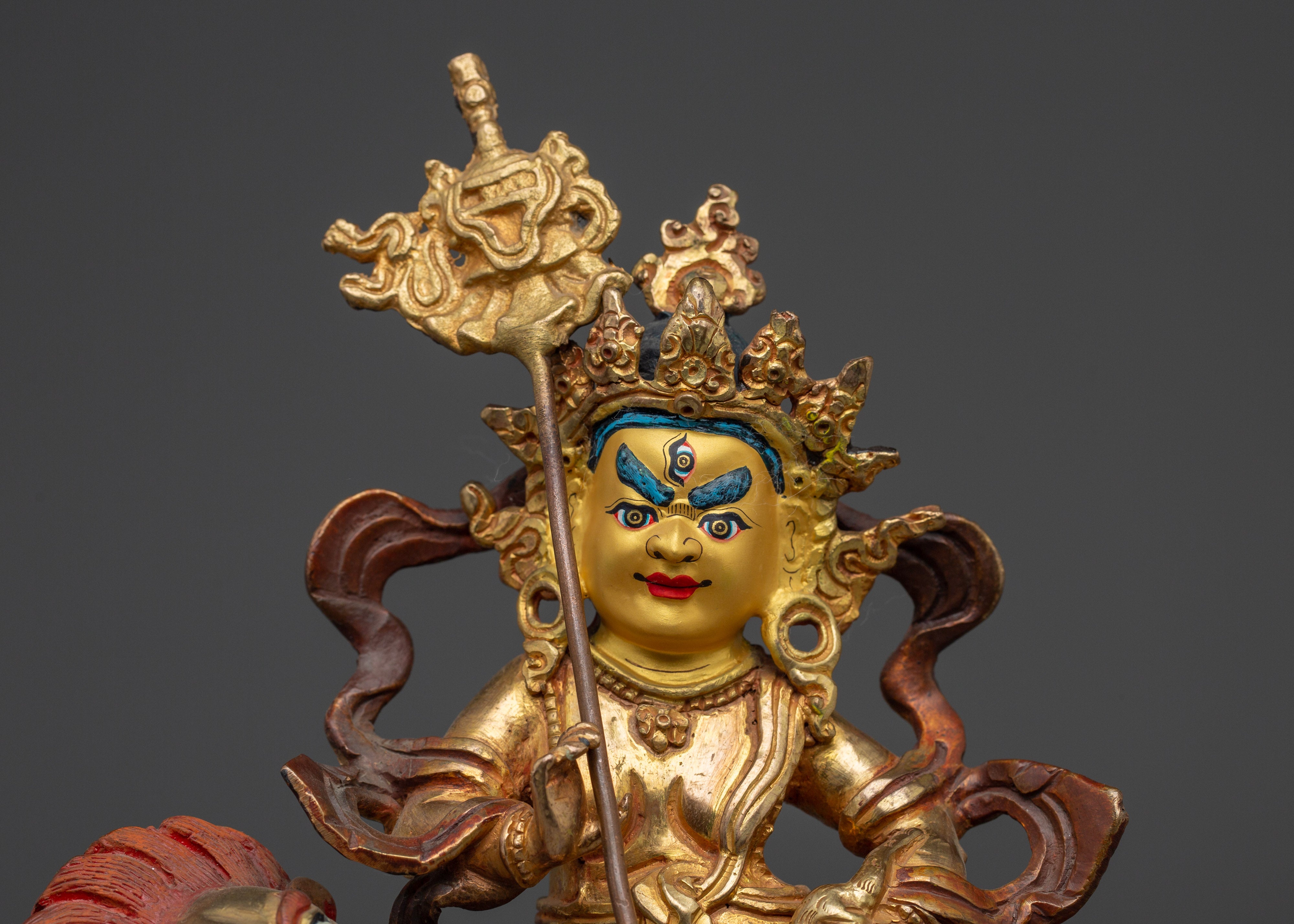 Gold-Plated Namtoshe | Tibetan Guardian of Wealth