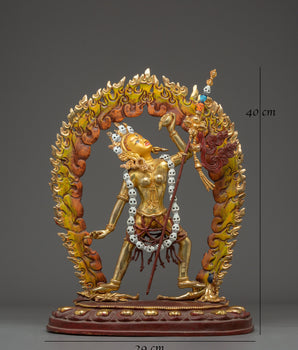 Buddhist Dakini Vajrayogini statue | The Fierce Wisdom Dakini of Tibetan Buddhism