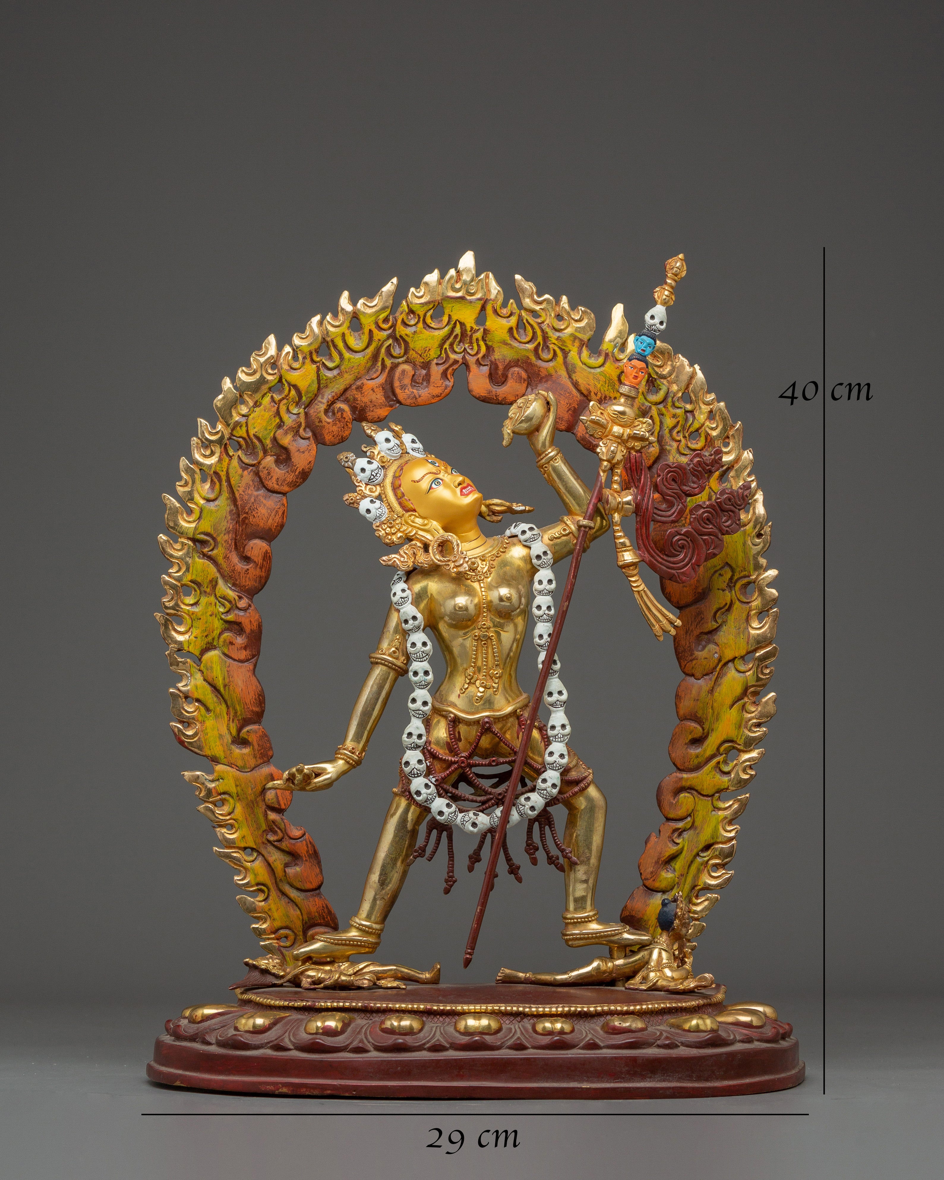 Buddhist Dakini Vajrayogini statue | The Fierce Wisdom Dakini of Tibetan Buddhism