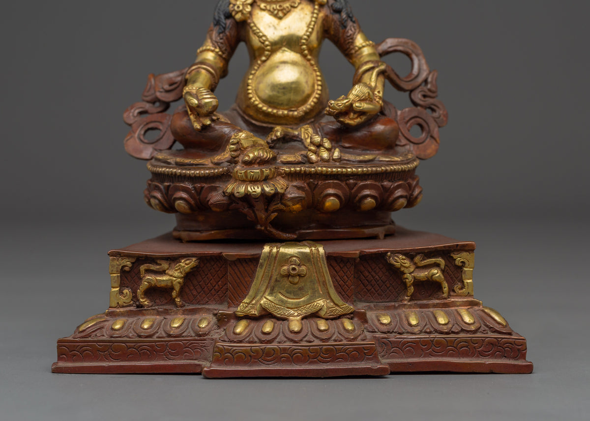 Dzambhala with Throne | Colorful Throne