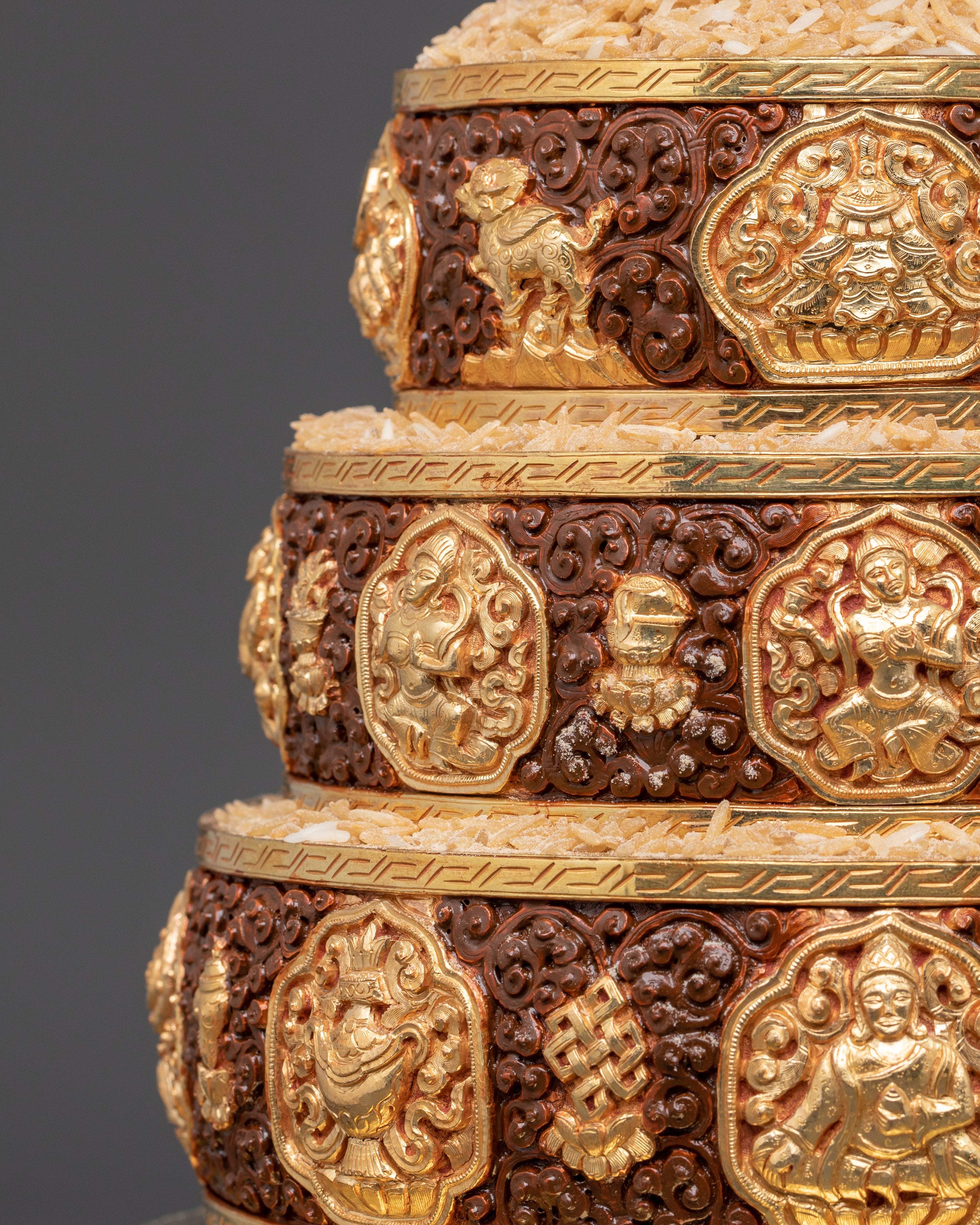 Buddhist Altar Mandala Set | Mandala Offering Set for Rituals, Meditation, and Sacred Decor
