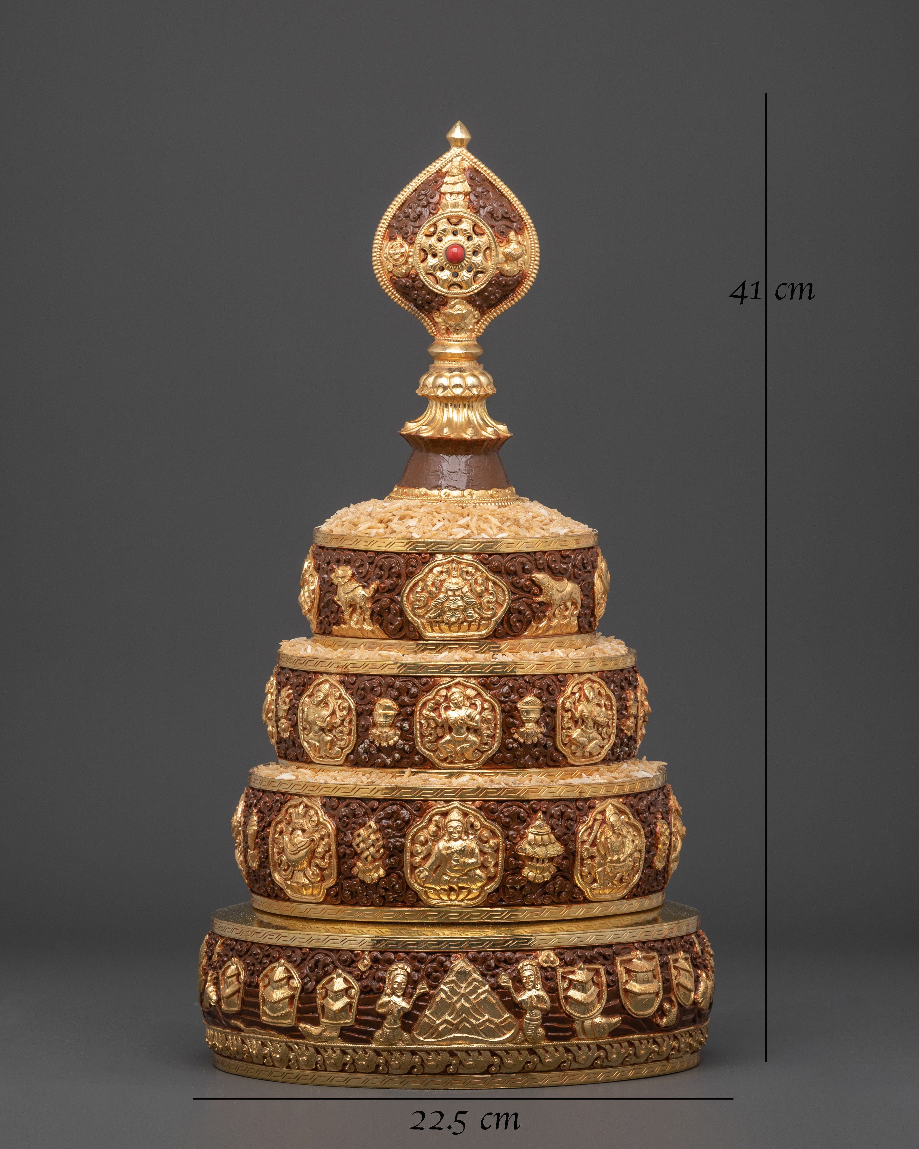 Buddhist Altar Mandala Set | Mandala Offering Set for Rituals, Meditation, and Sacred Decor