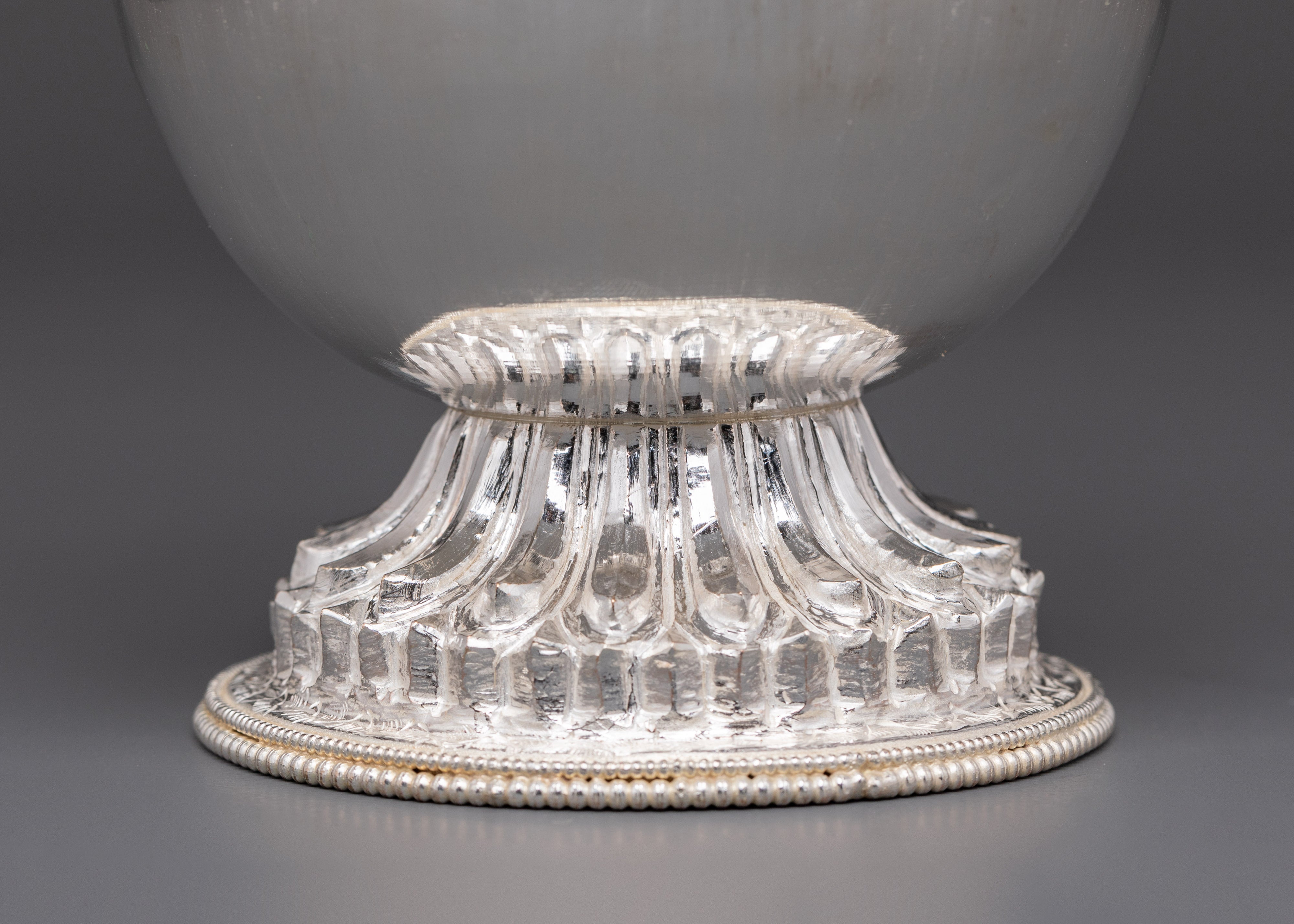 Silver Plated Buddhist Bhumba Set | Ritual Water Vase for Tibetan Ceremonies