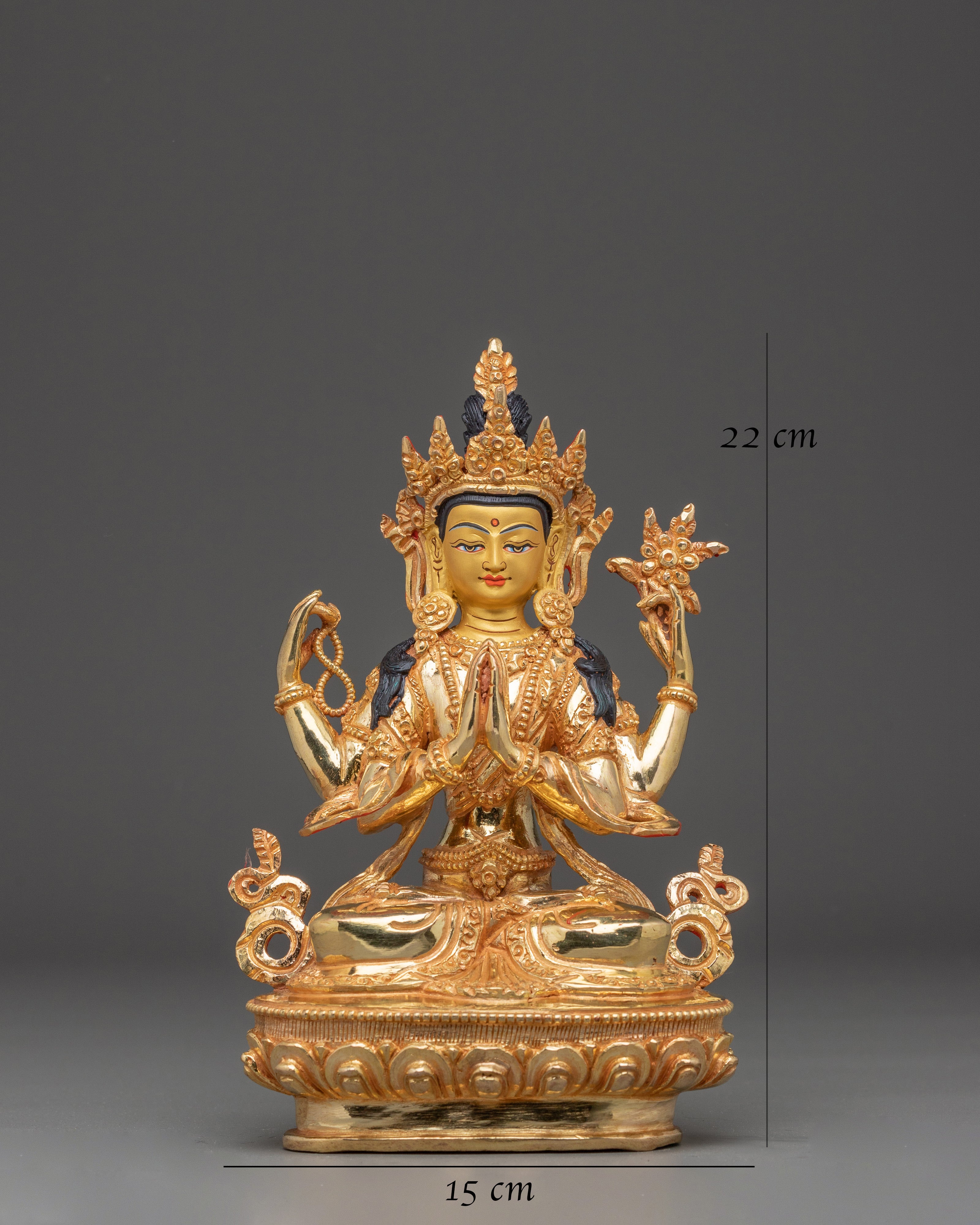 Chenrezig Protector Statue | Tibetan Symbol Of Compassion