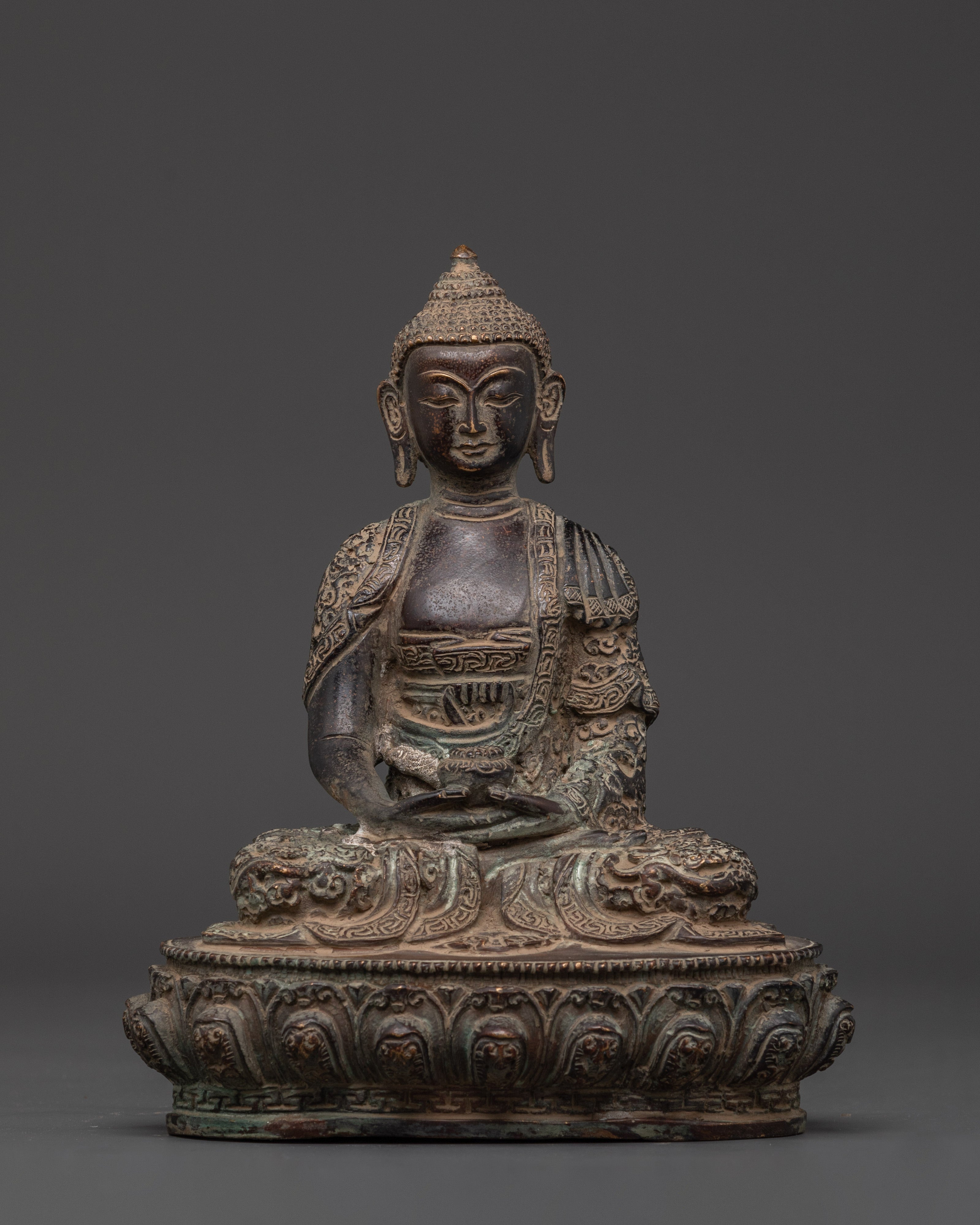 Three Buddha Statue Set | Handcrafted Buddhist Figurines for Zen Altar Decor