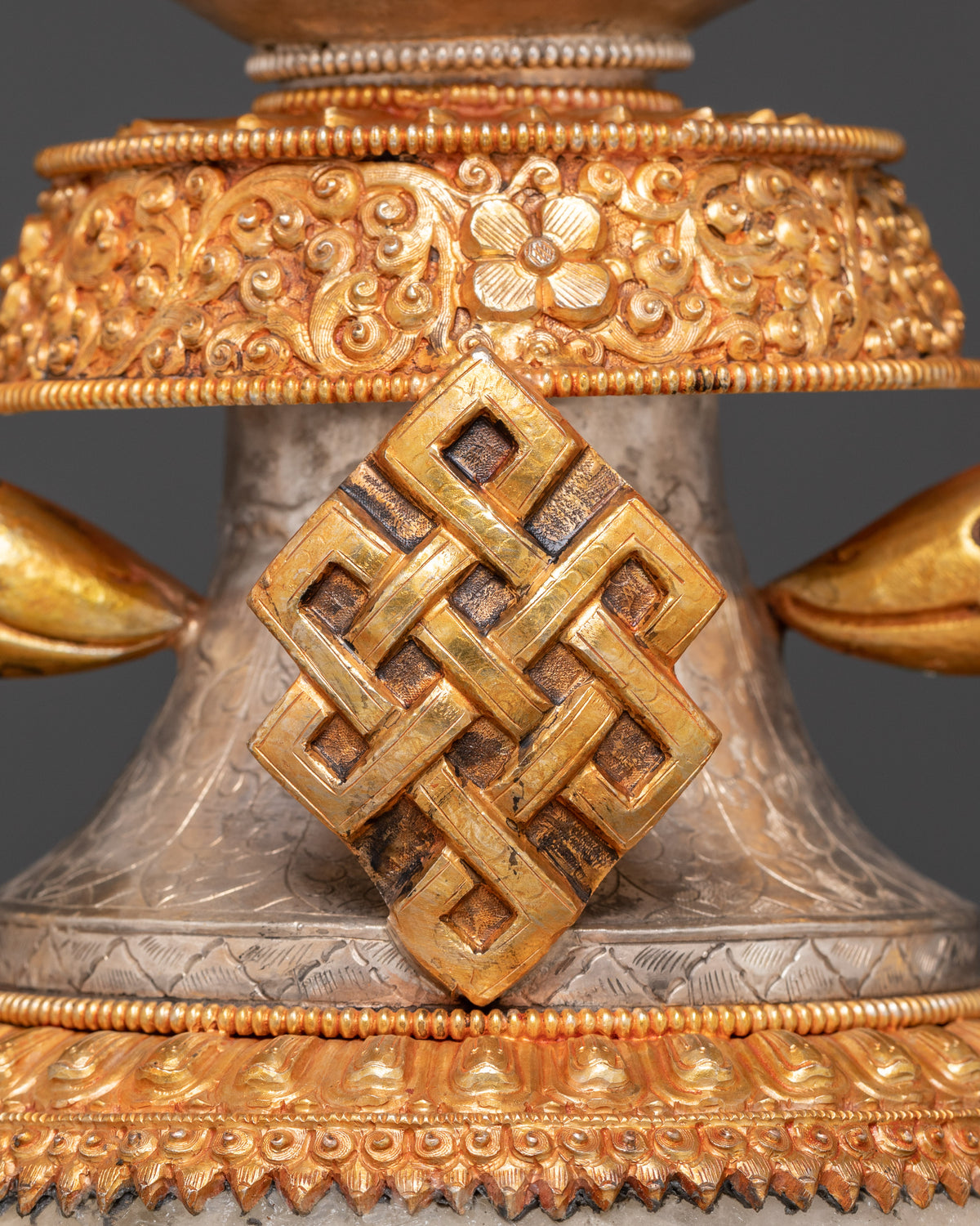 Water Offerings Ashtamangala Pot Set | Tibetan Spiritual Sacred Pot