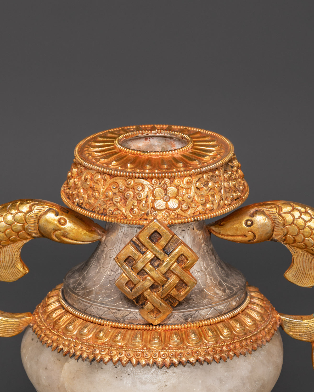Water Offerings Ashtamangala Pot Set | Tibetan Spiritual Sacred Pot
