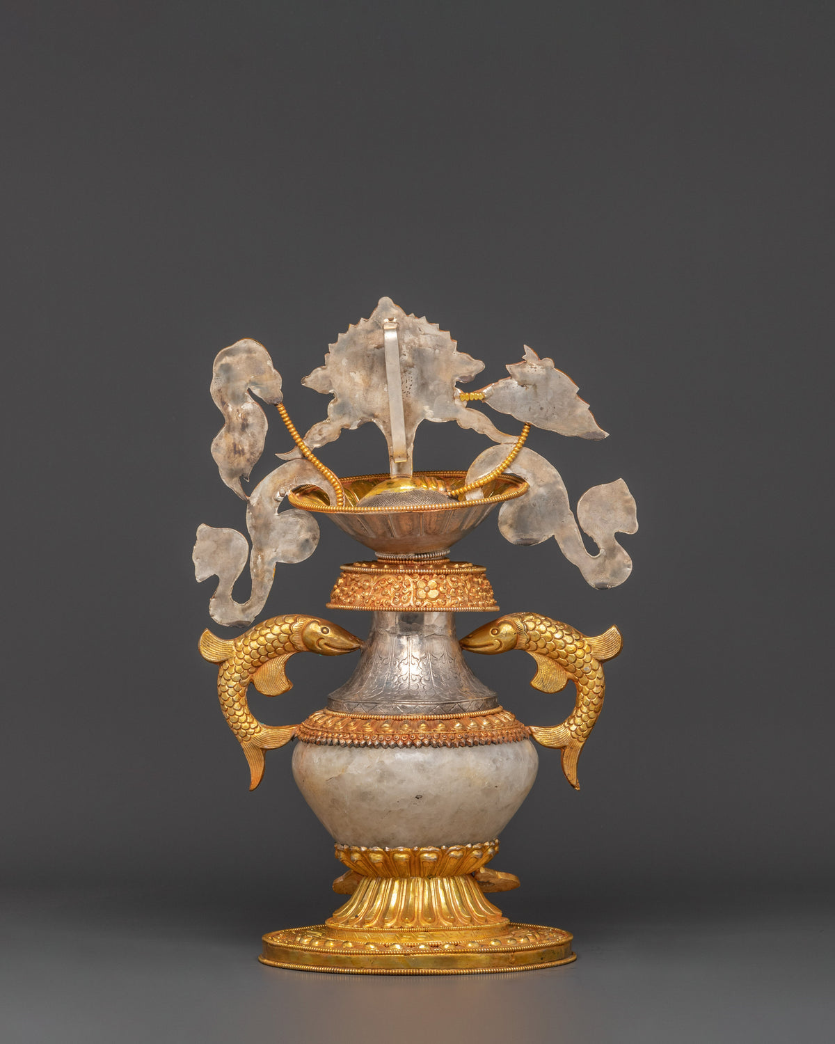 Water Offerings Ashtamangala Pot Set | Tibetan Spiritual Sacred Pot