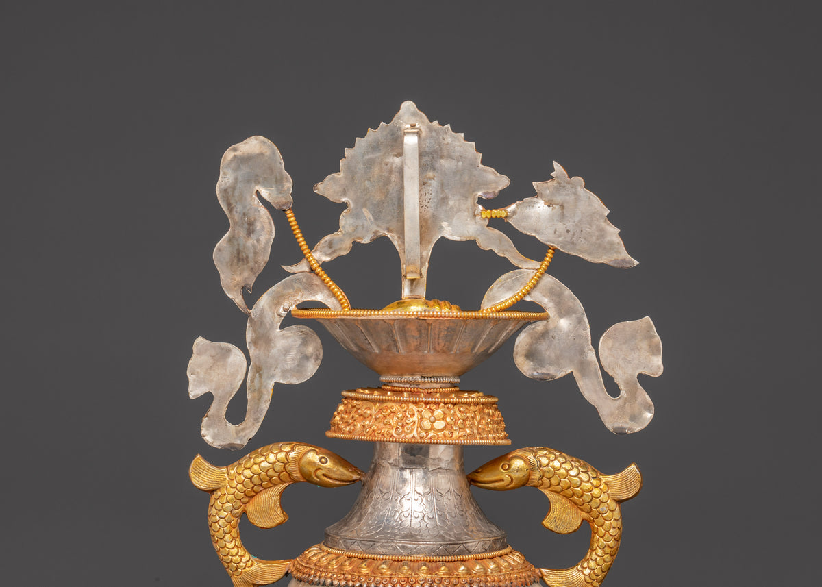 Water Offerings Ashtamangala Pot Set | Tibetan Spiritual Sacred Pot