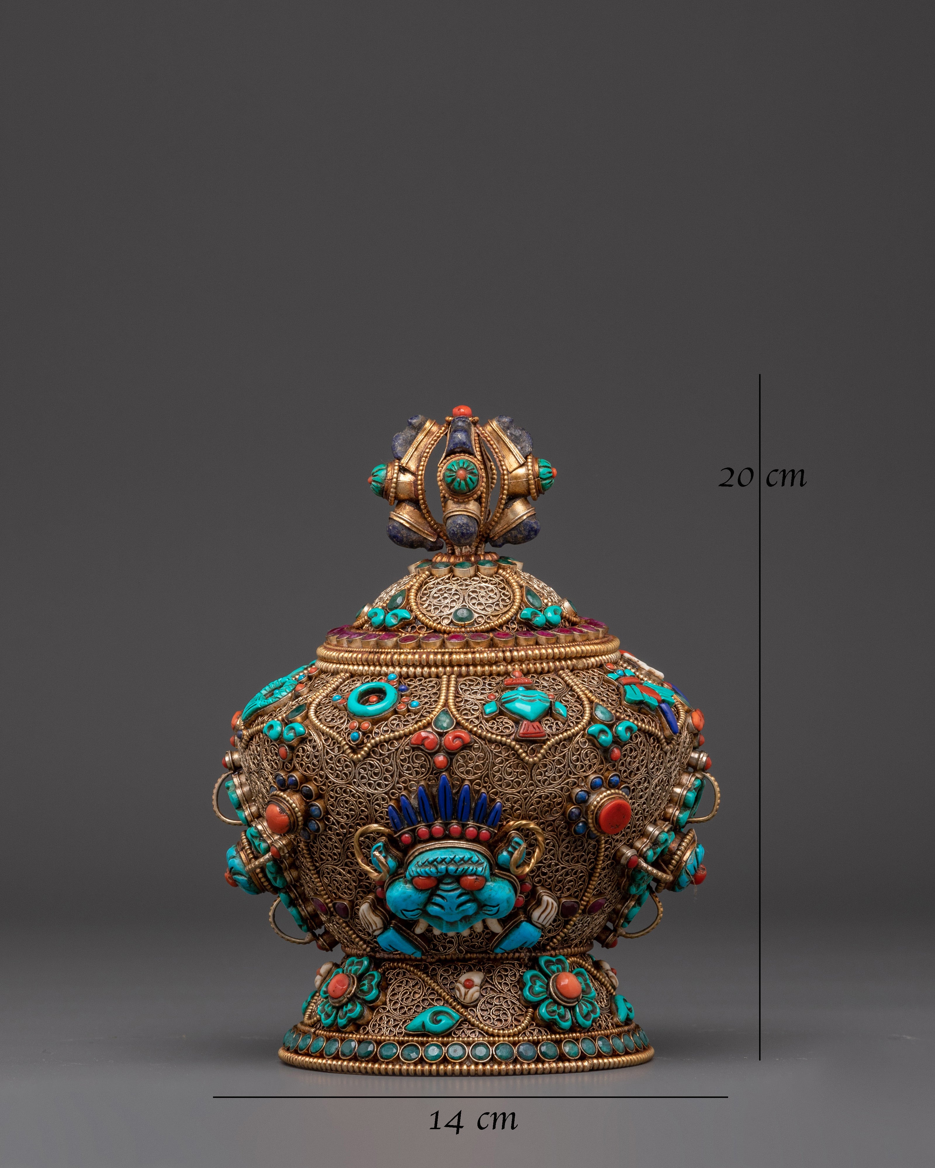 Himalayan Dhupur Rice Pot | Buddhist Ritual Offering Bowl