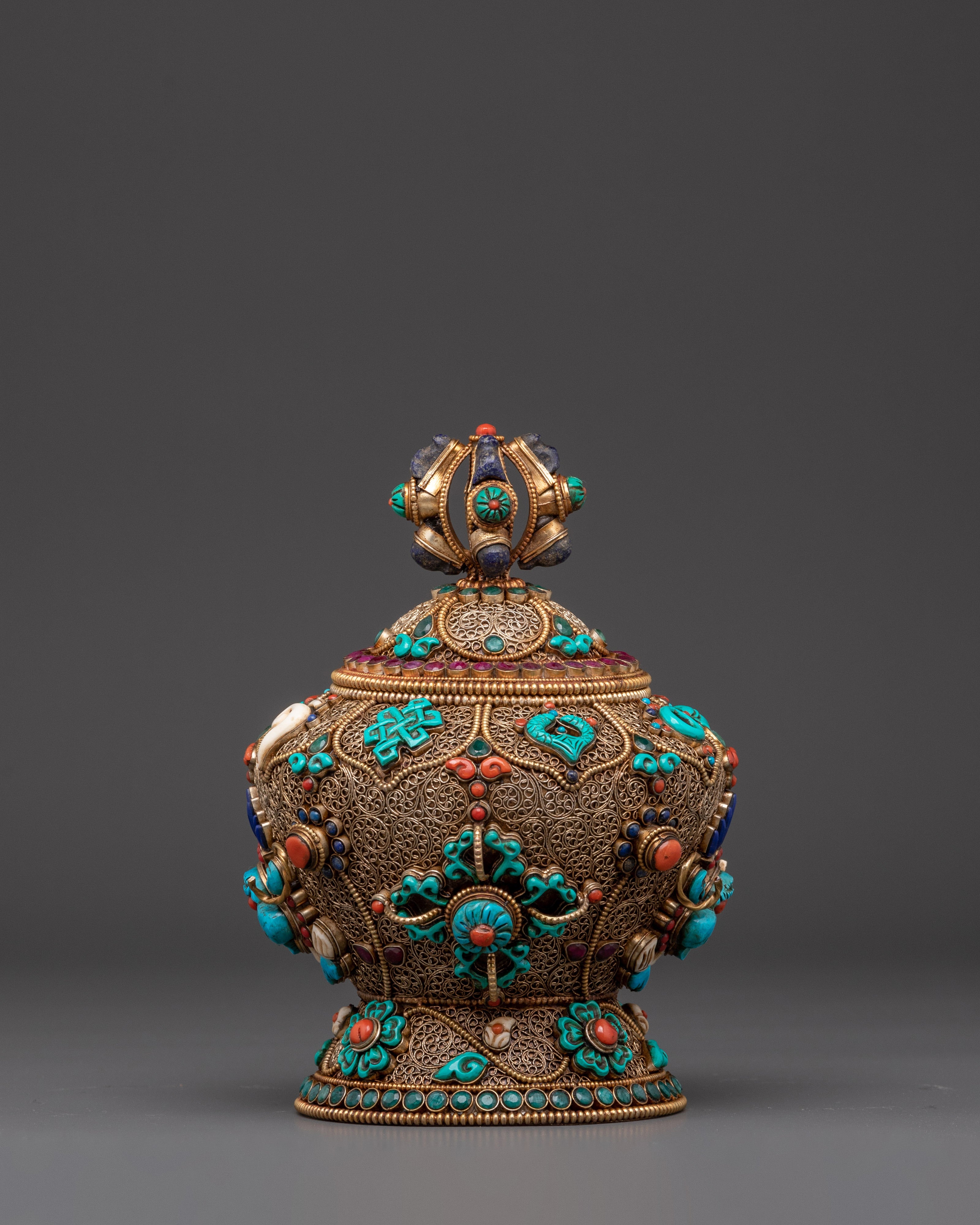 Himalayan Dhupur Rice Pot | Buddhist Ritual Offering Bowl