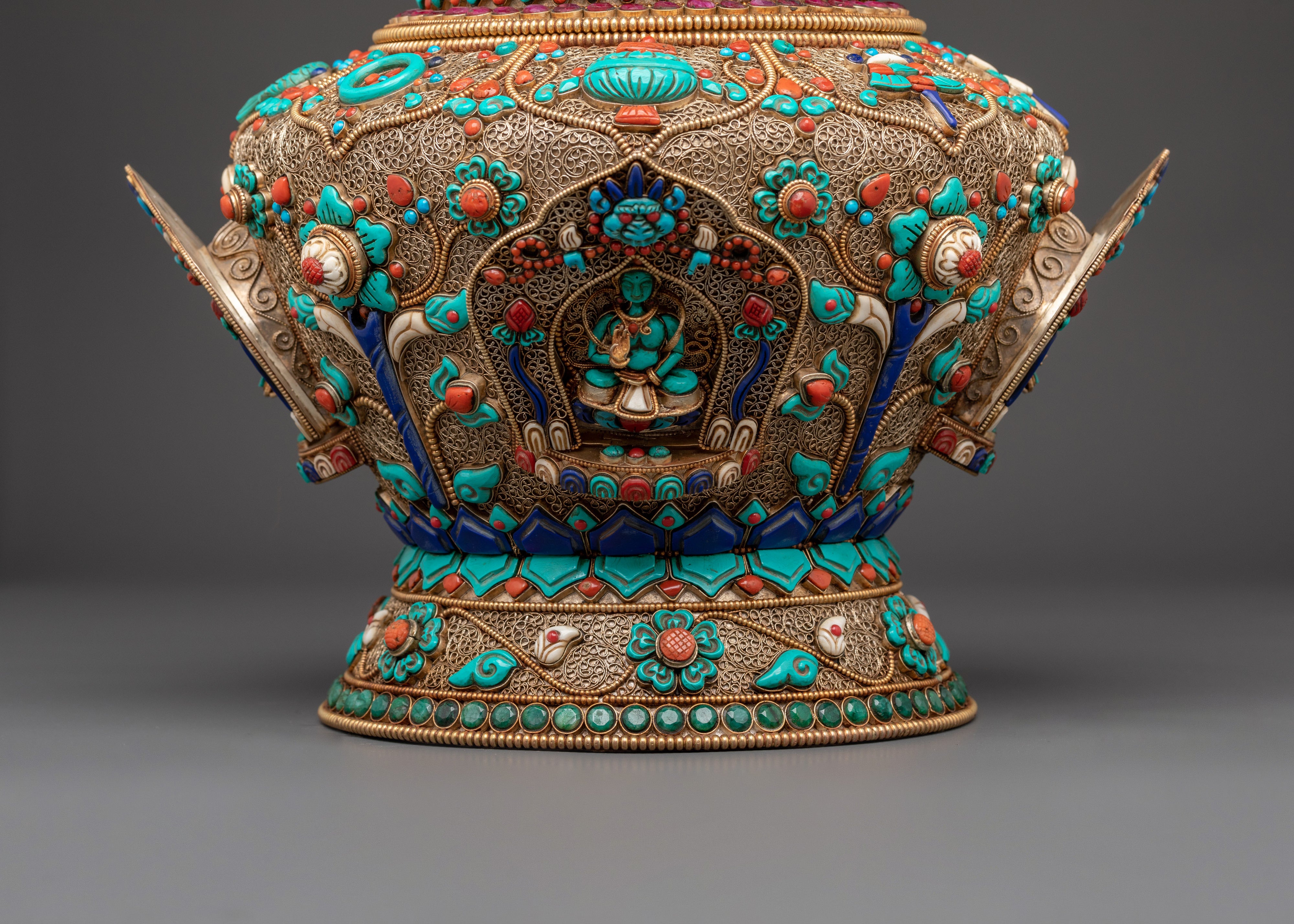 Himalayan Dhupur Rice Pot | Spiritual Altar Decor for Rituals