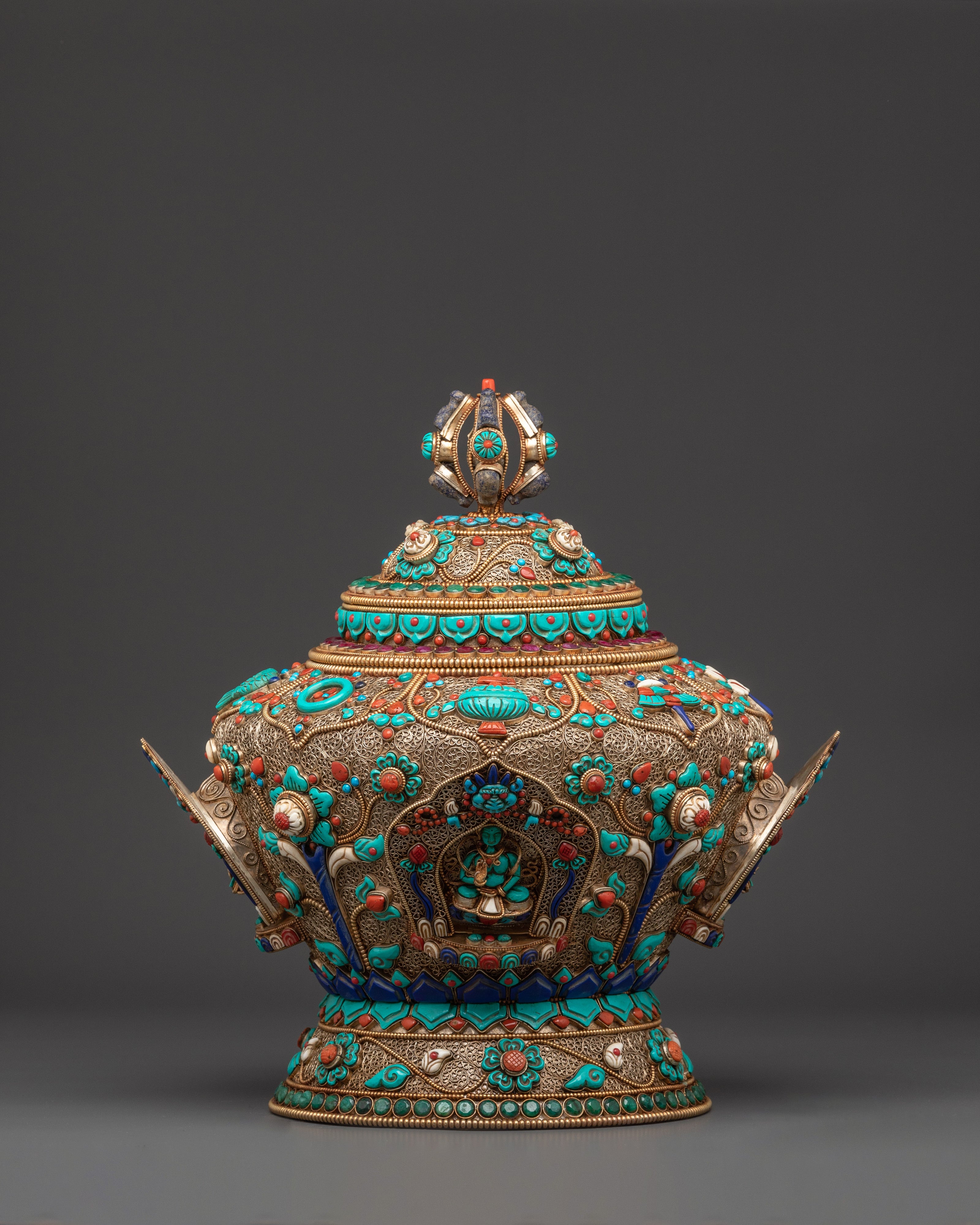 Himalayan Dhupur Rice Pot | Spiritual Altar Decor for Rituals