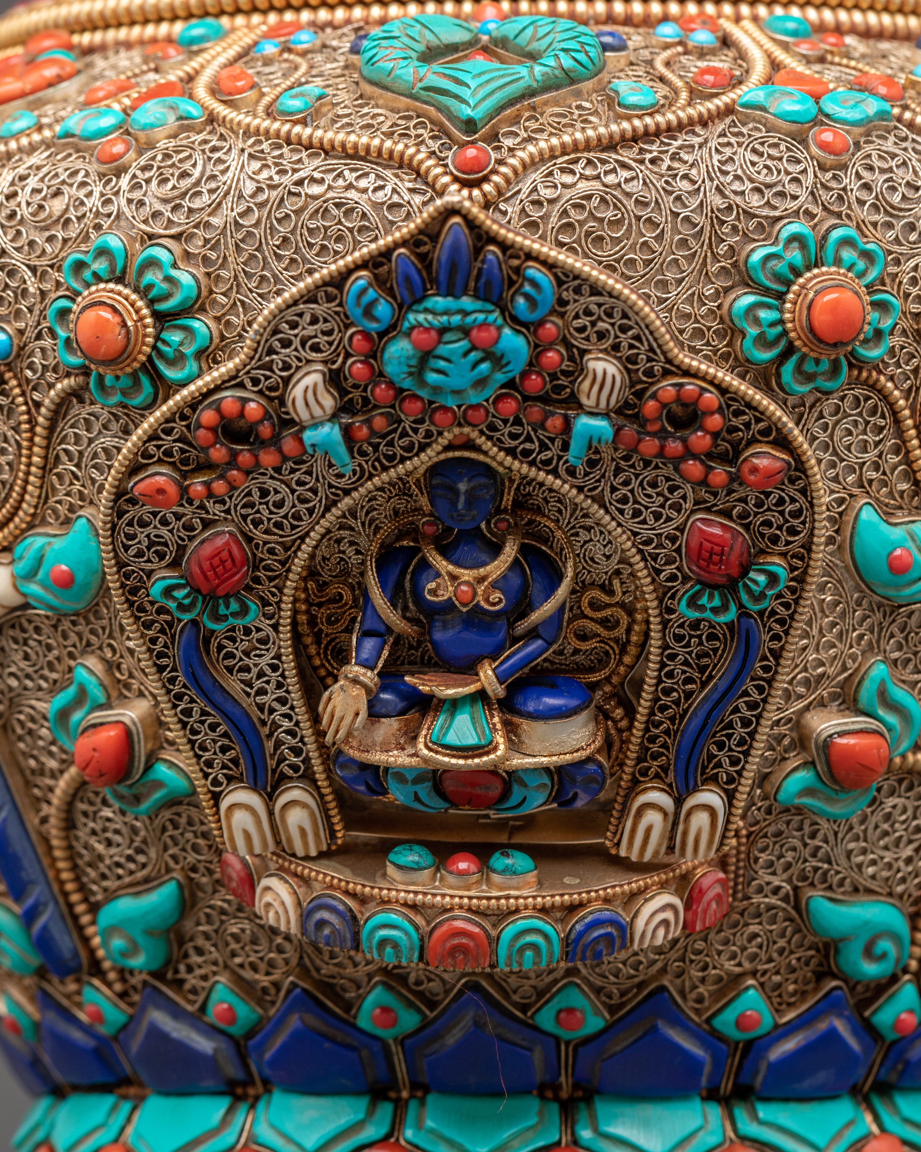 Himalayan Dhupur Rice Pot | Spiritual Altar Decor for Rituals