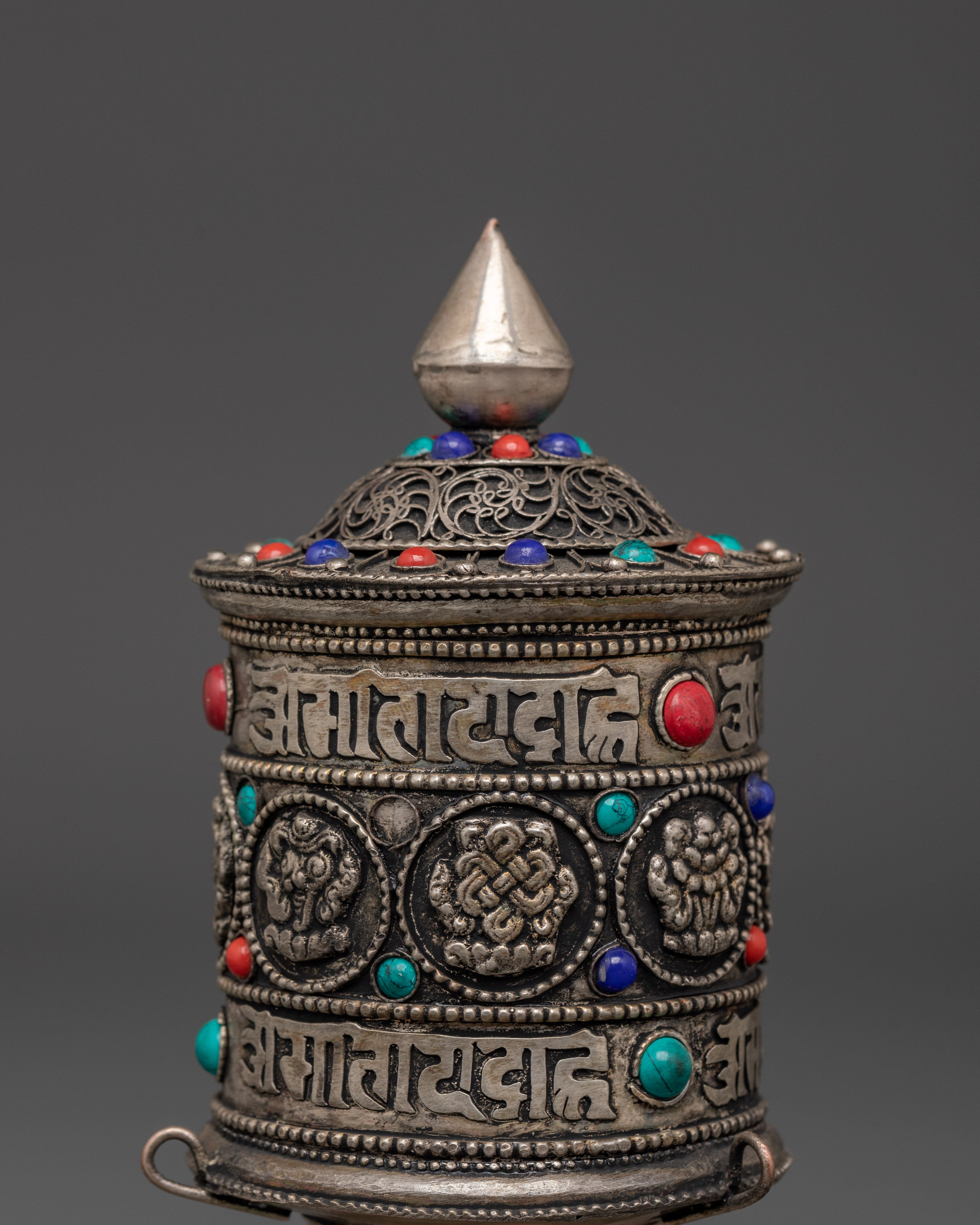 Handmade Brass Tibetan Prayer Wheel | Authentic Tibetan Spiritual Decor