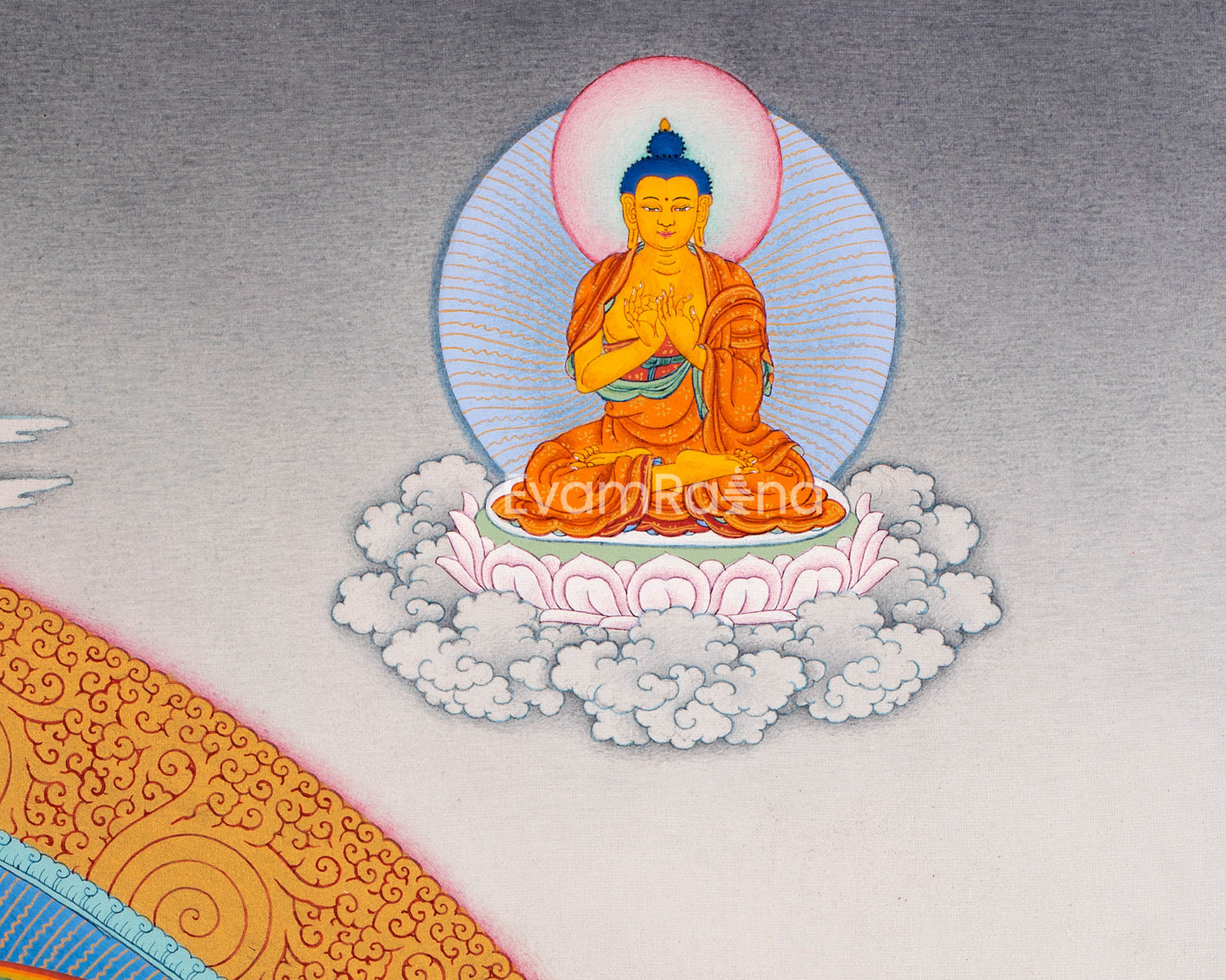 1000 Armed Chenresig Thangka Print | Bodhisattva Canvas Art | Avalokiteshvara Decors