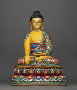 Spiritual sculpture of shakyamuni buddha