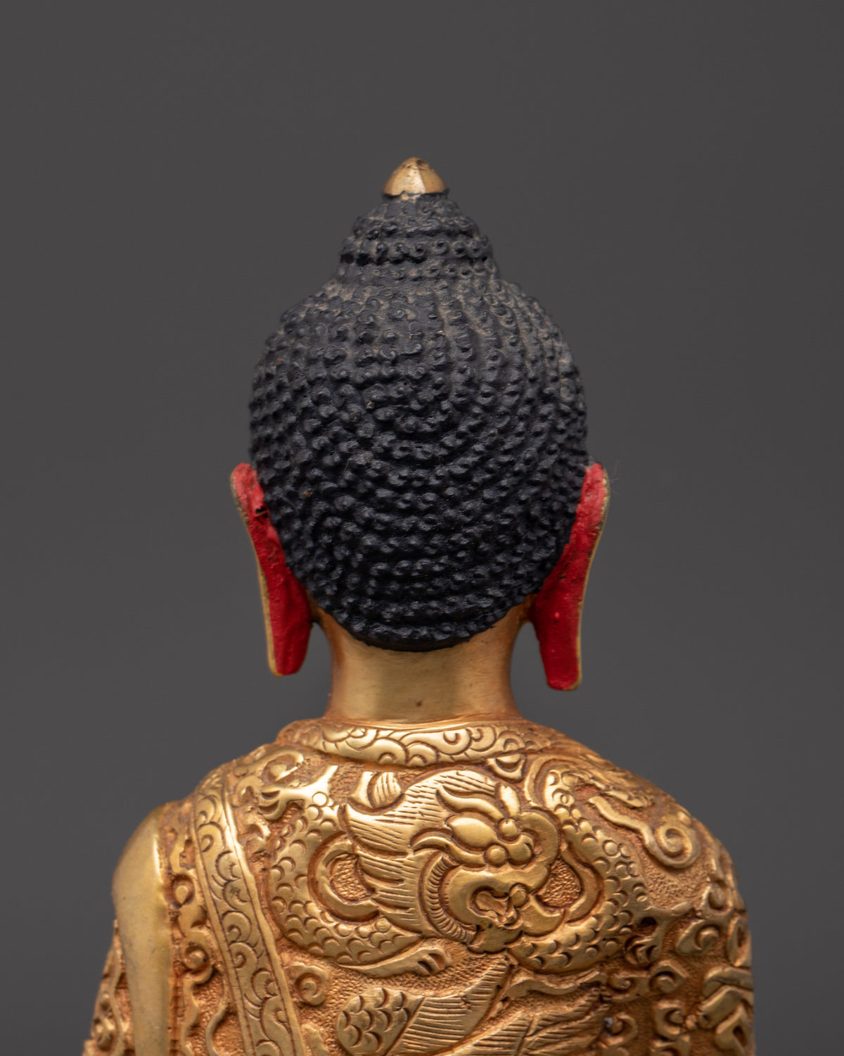 Handcrafted Bhaisajyaguru Statue | Copper Gold Plated Healing Buddha