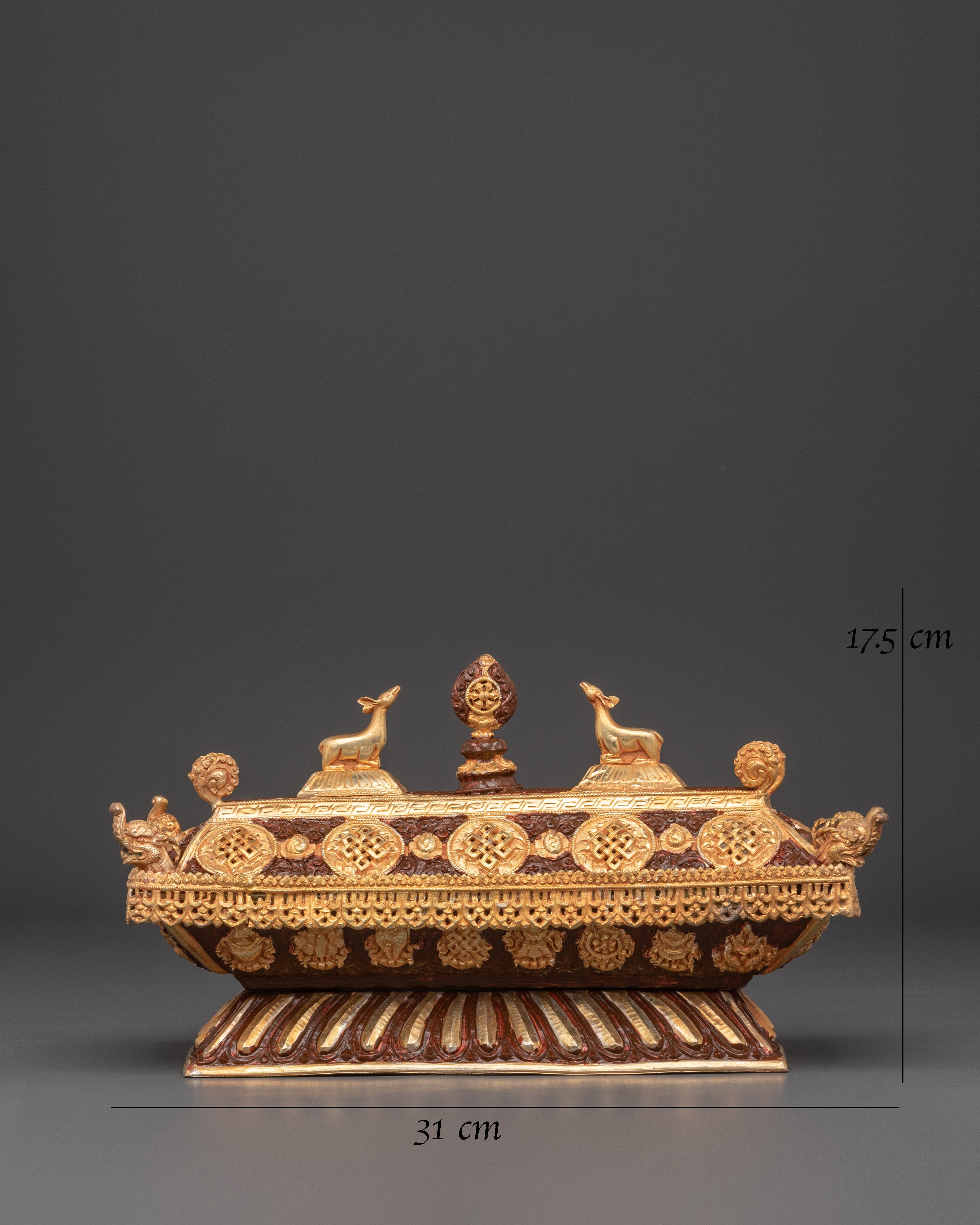 Ethnic Spiritual Incense Burner | Decorative Ritual Burner With Dharma Wheel