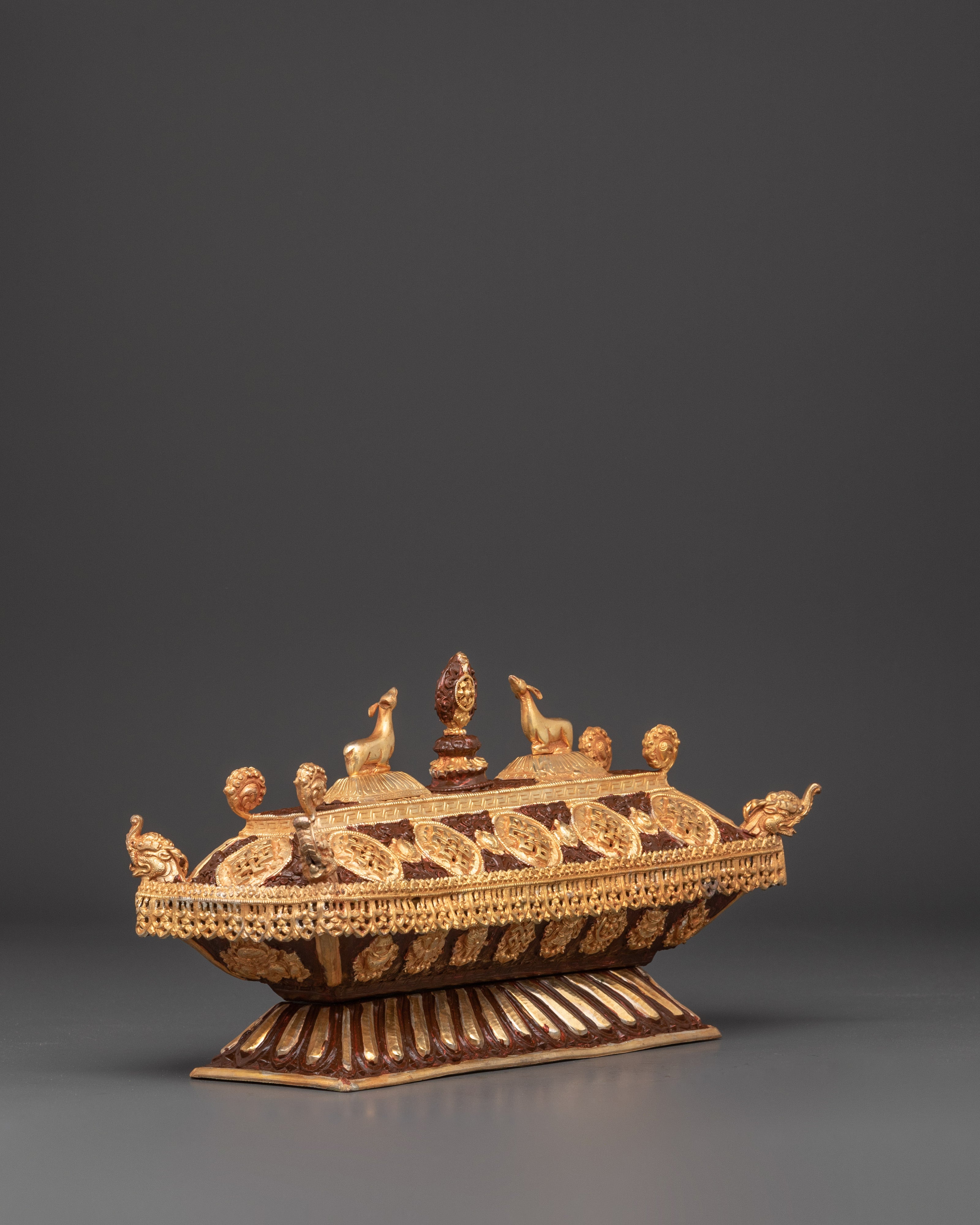 Ethnic Spiritual Incense Burner | Decorative Ritual Burner With Dharma Wheel