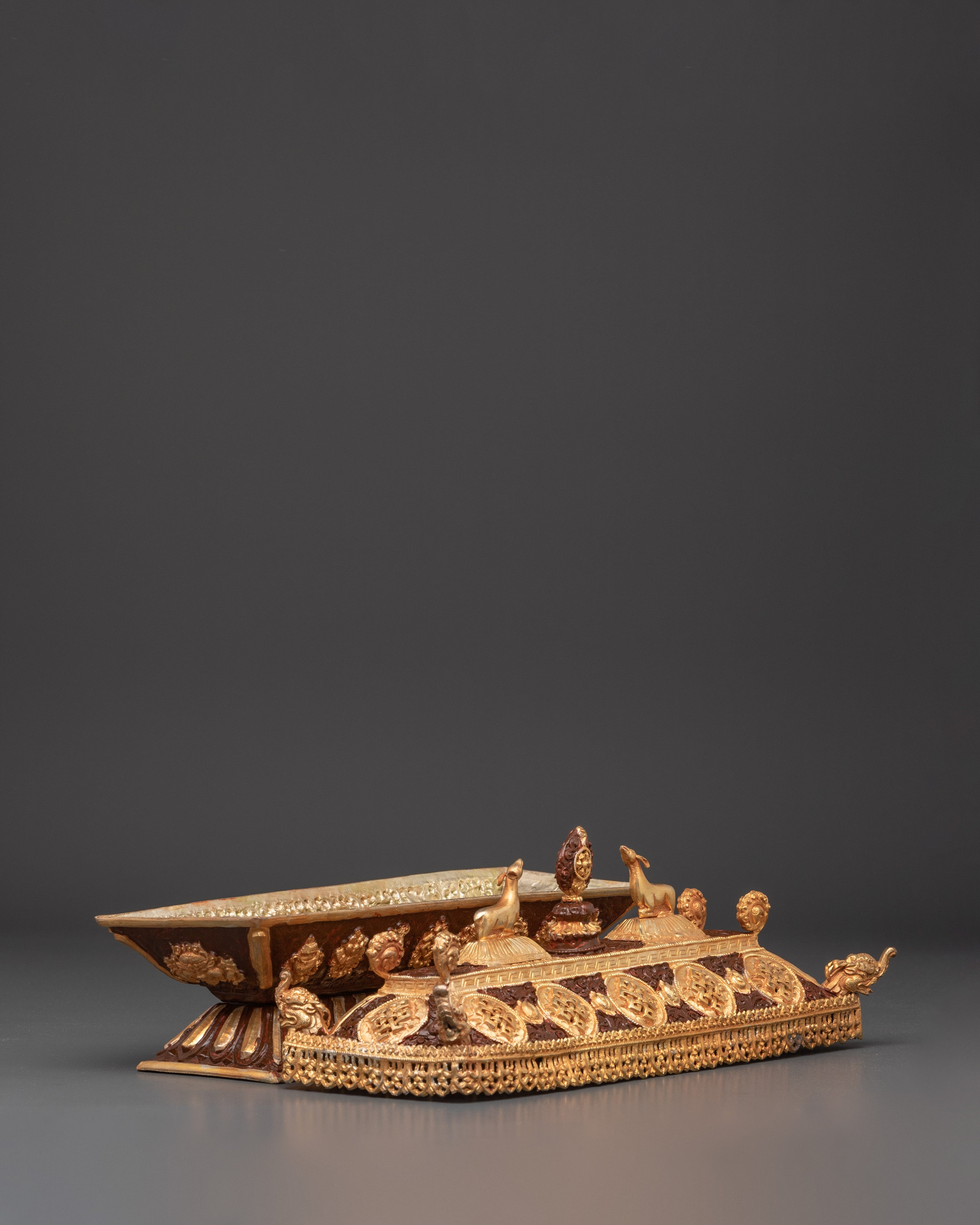 Ethnic Spiritual Incense Burner | Decorative Ritual Burner With Dharma Wheel