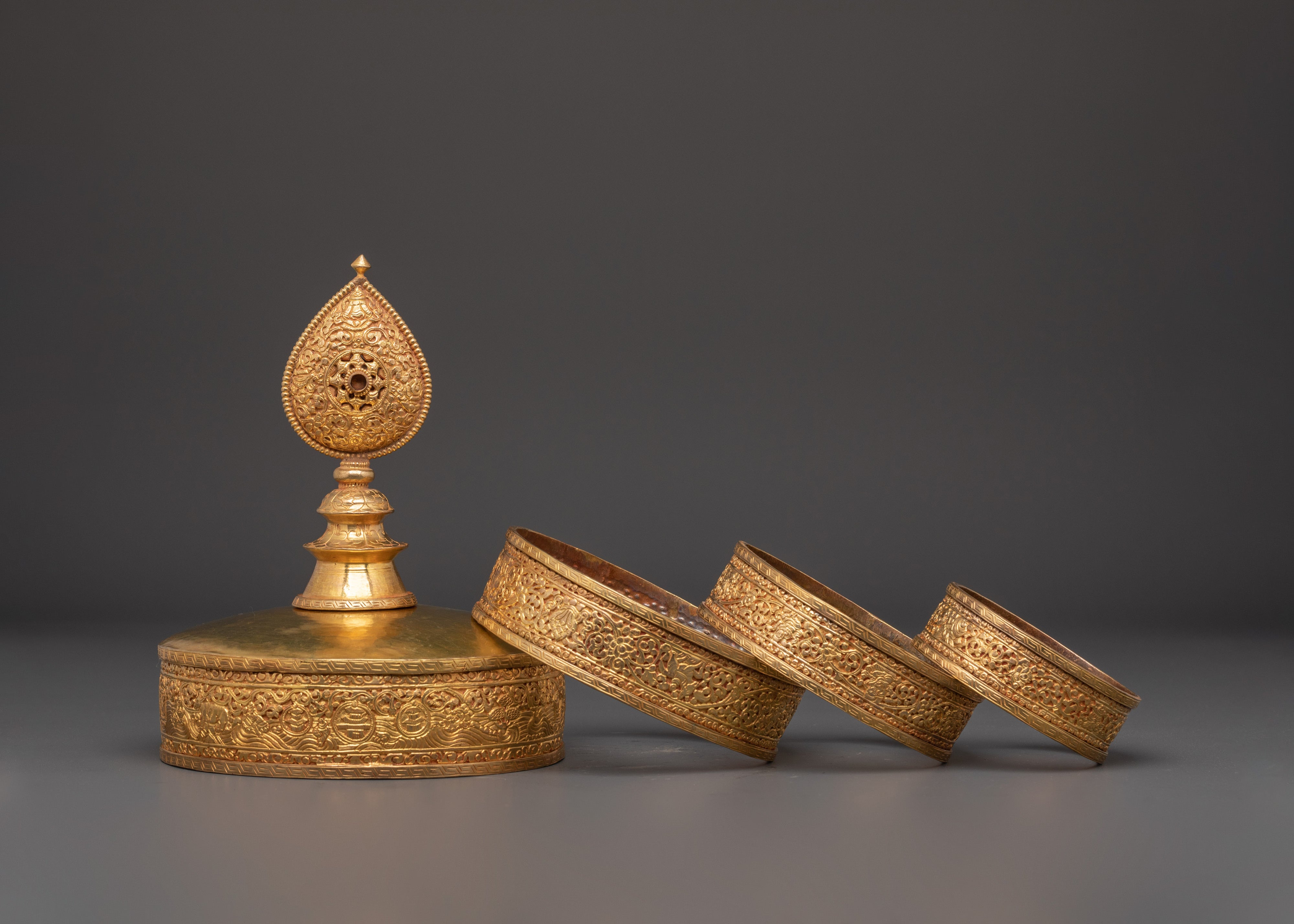 Spiritual Mandala | 24K Gold-Gilded Copper
