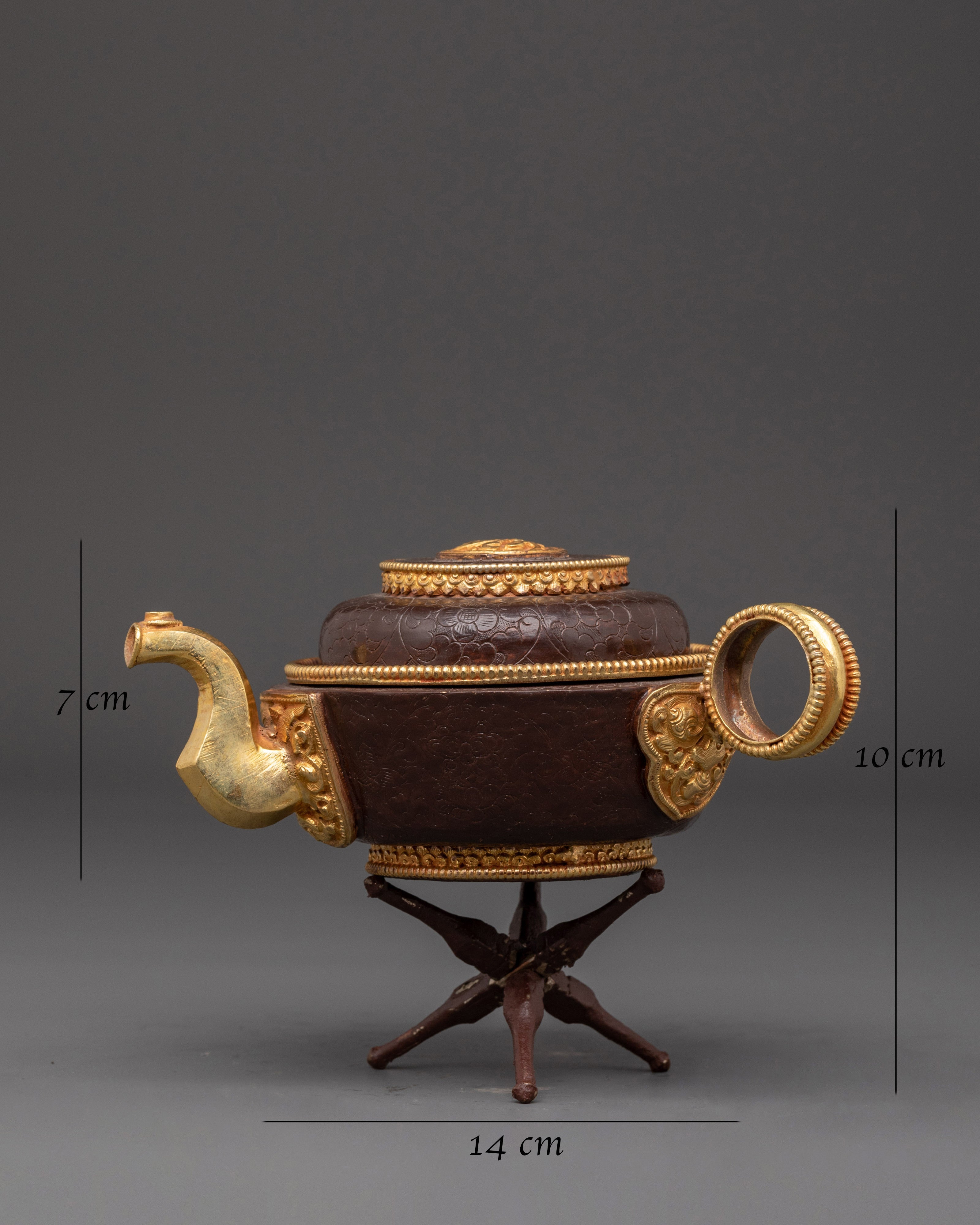 Tibetan Water Offering set | with 24K Gold Gilding
