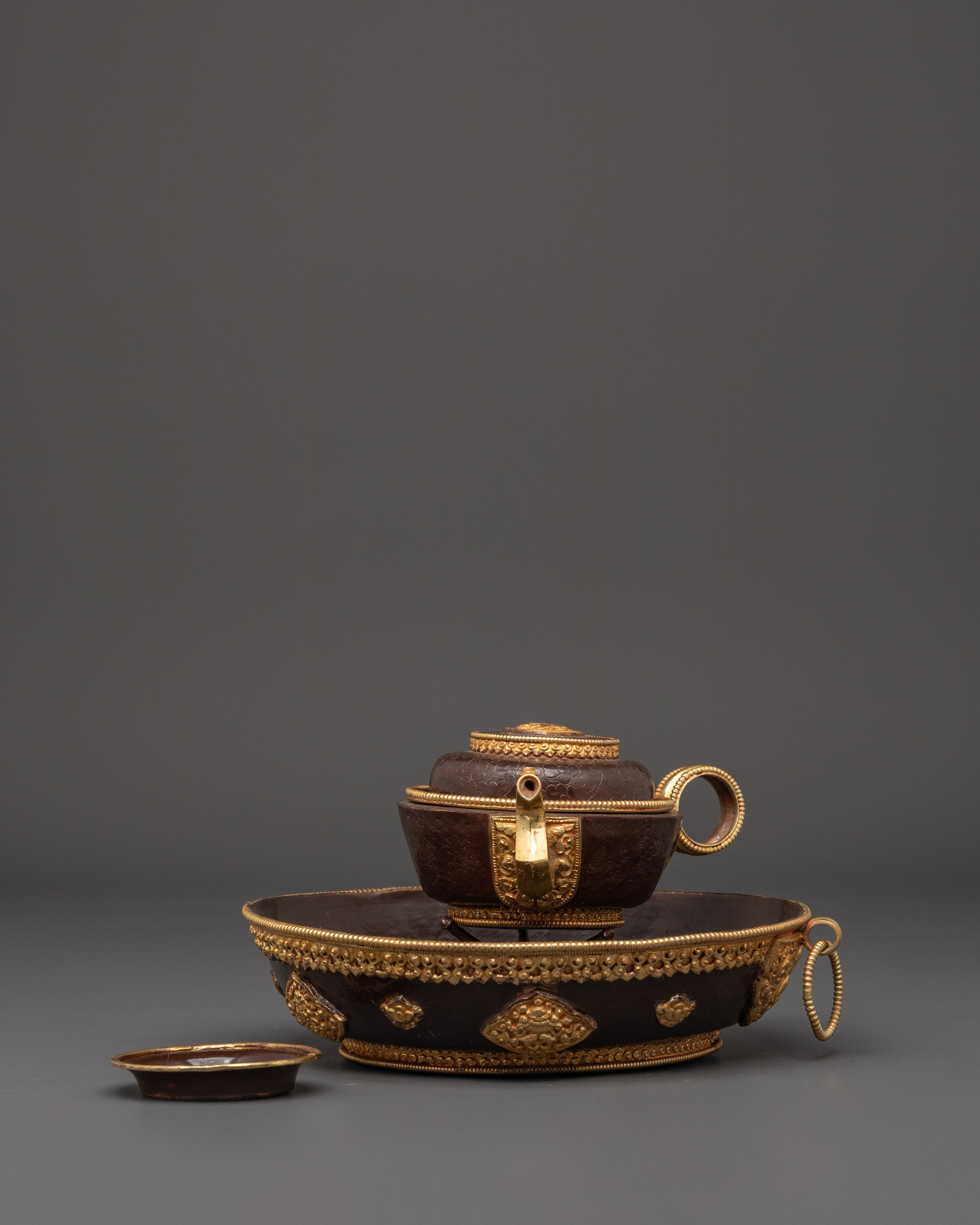 Tibetan Water Offering set | with 24K Gold Gilding