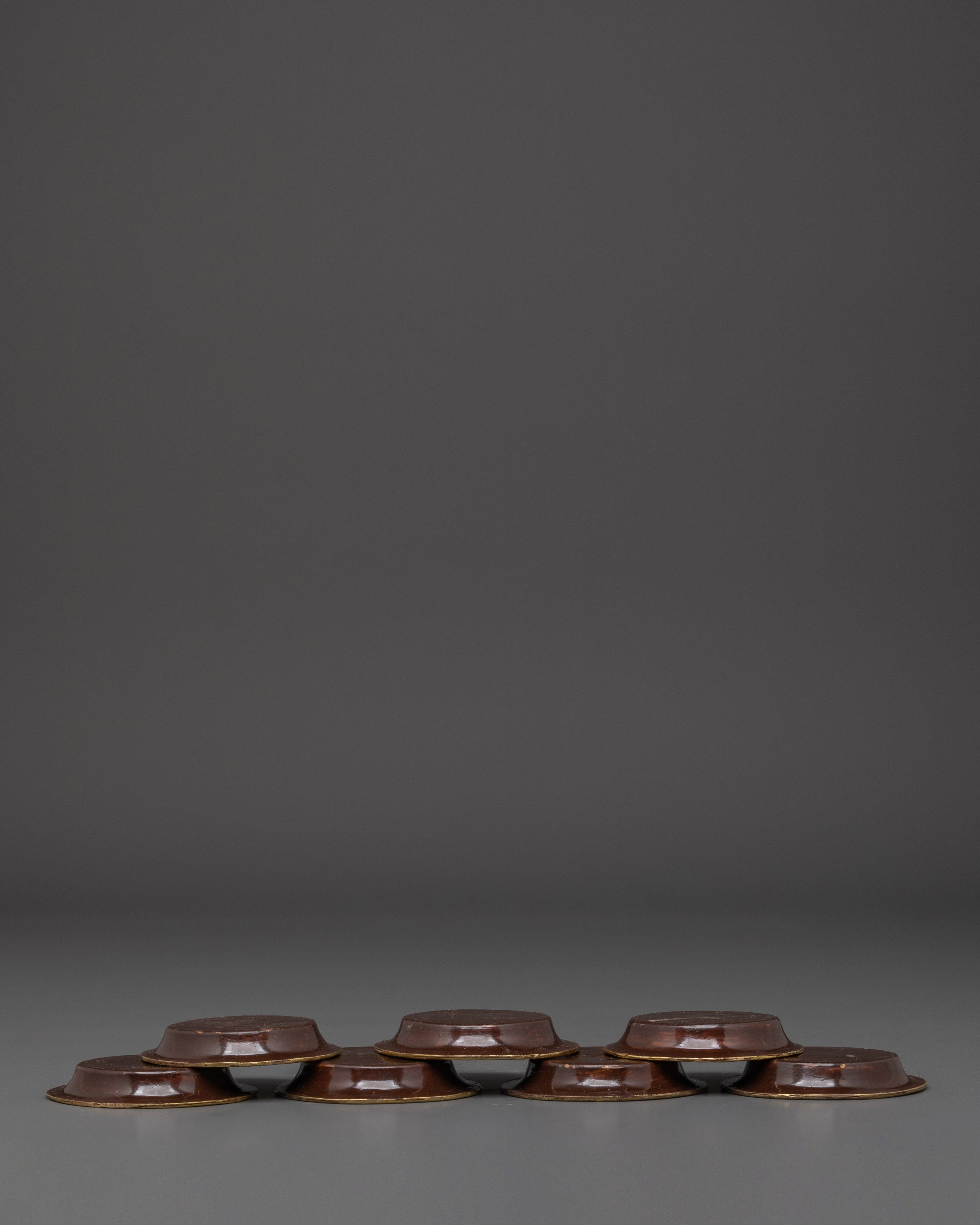 Tibetan Water Offering set | with 24K Gold Gilding