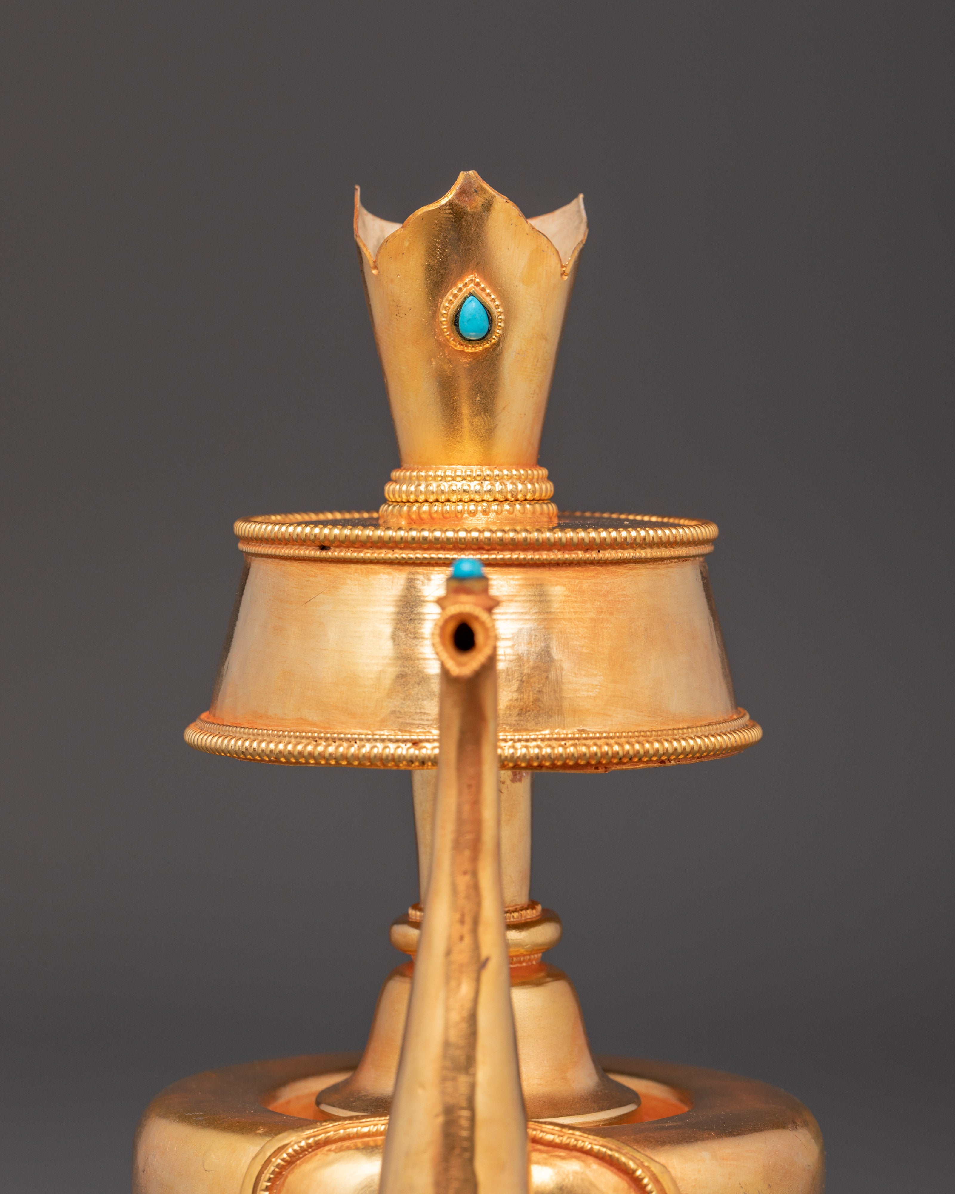 Gold Plated Bhumba | Bhumba with Turquoise Inlay