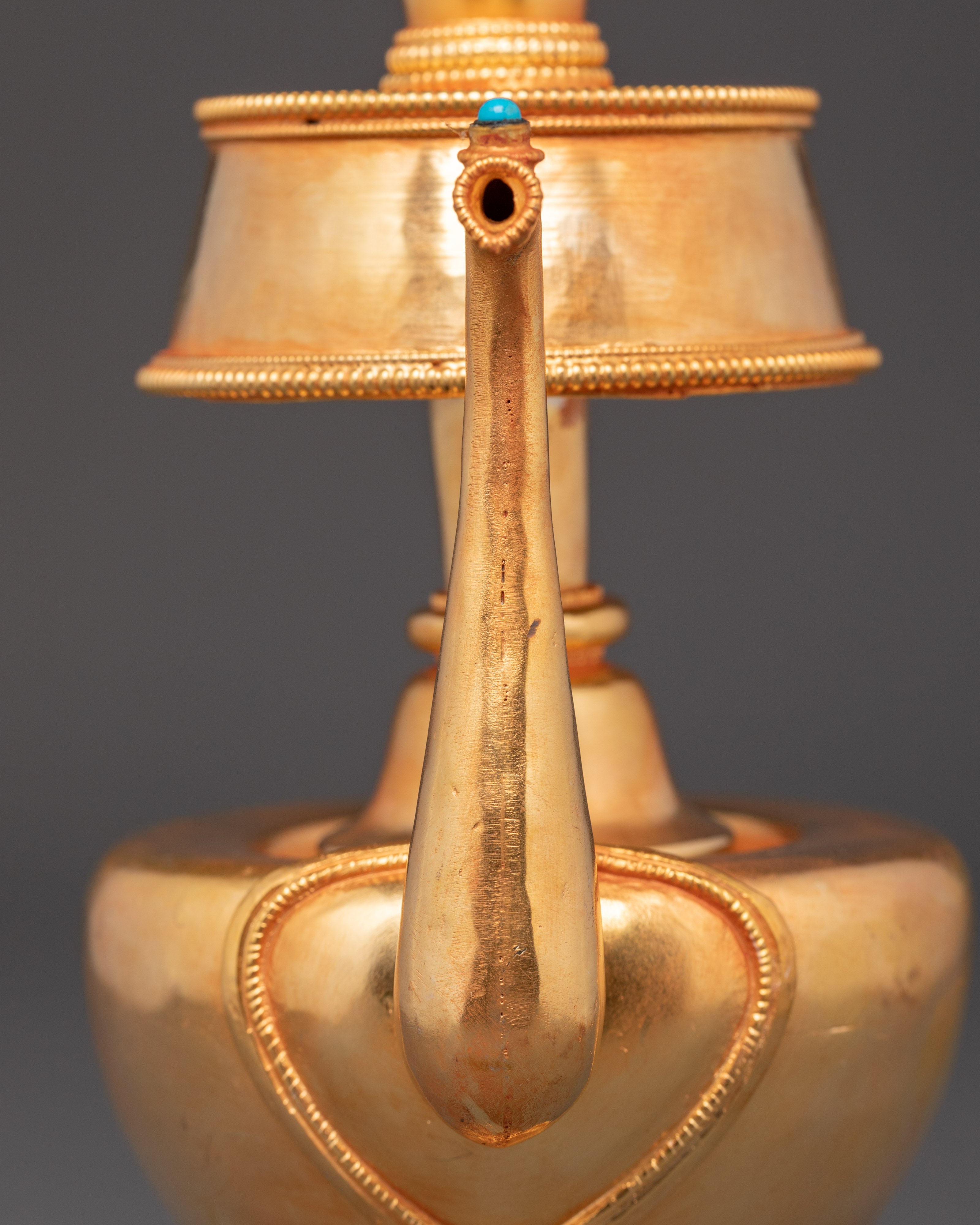 Gold Plated Bhumba | Bhumba with Turquoise Inlay