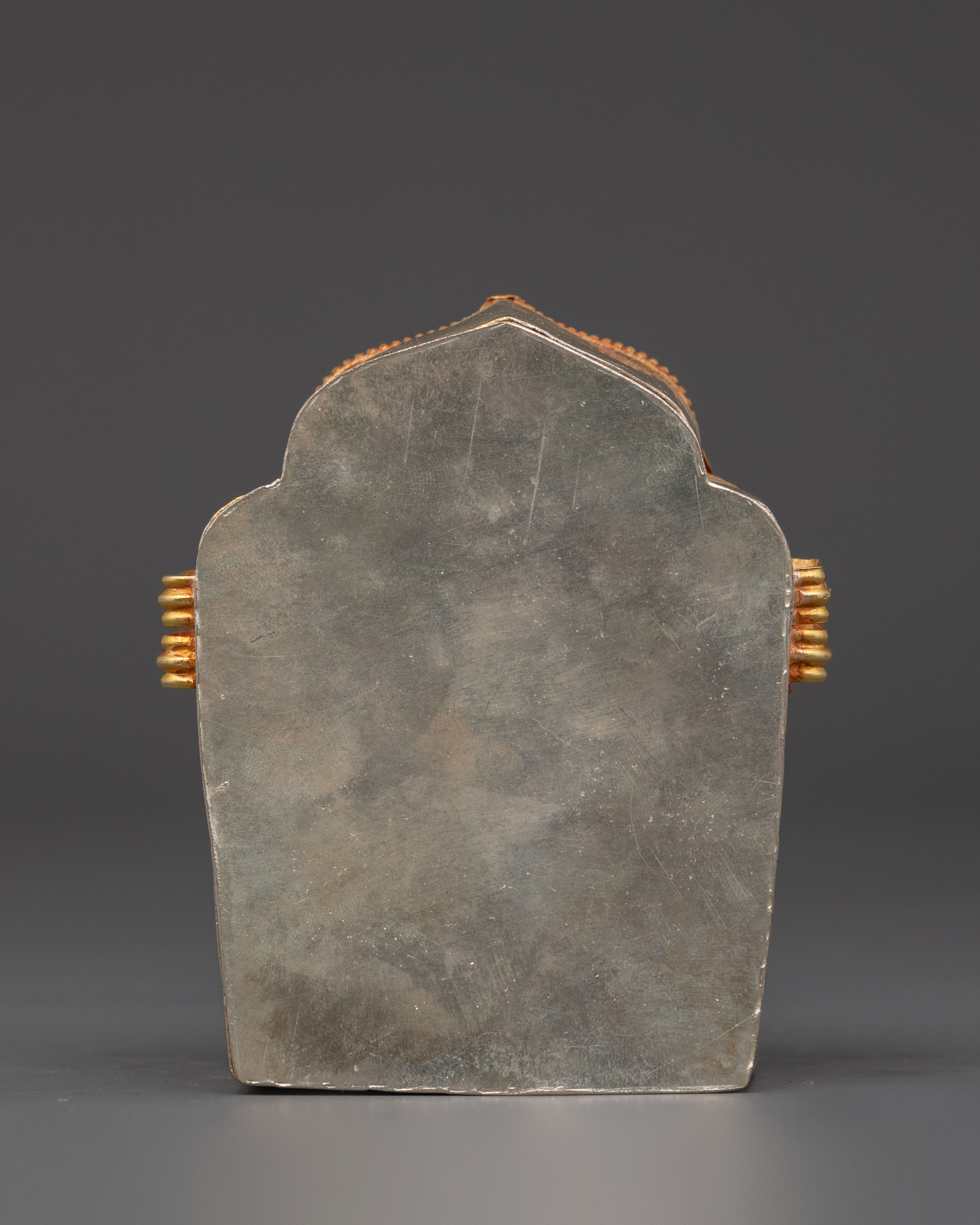 Tibetan Ghau Box with Guardian Deity Statue | Buddhist Portable Shrine