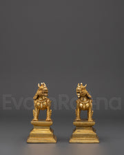  Lion Statue Set 