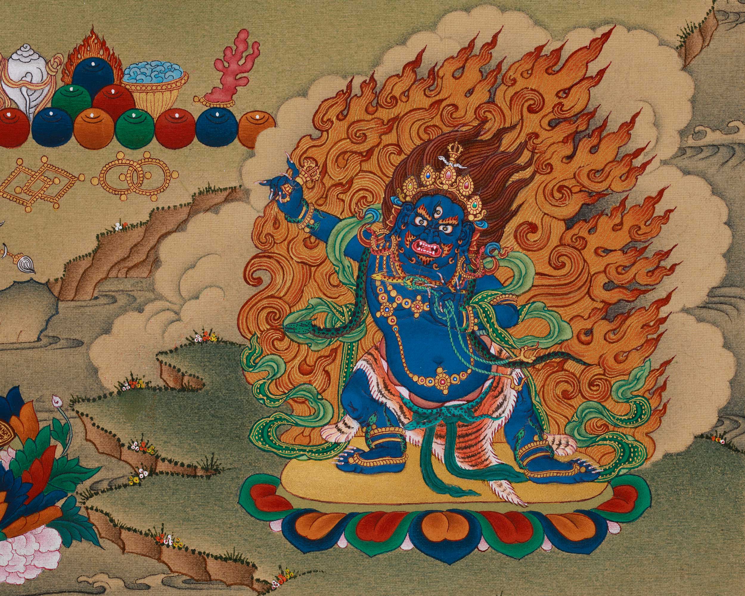 Himalayan Thangka of 1000 Armed Chenrezig | The Bodhisattva of Compassion