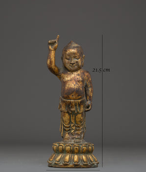 Little Buddha Copper Statue | Bring Calm and Balance with the Little Buddha Statue