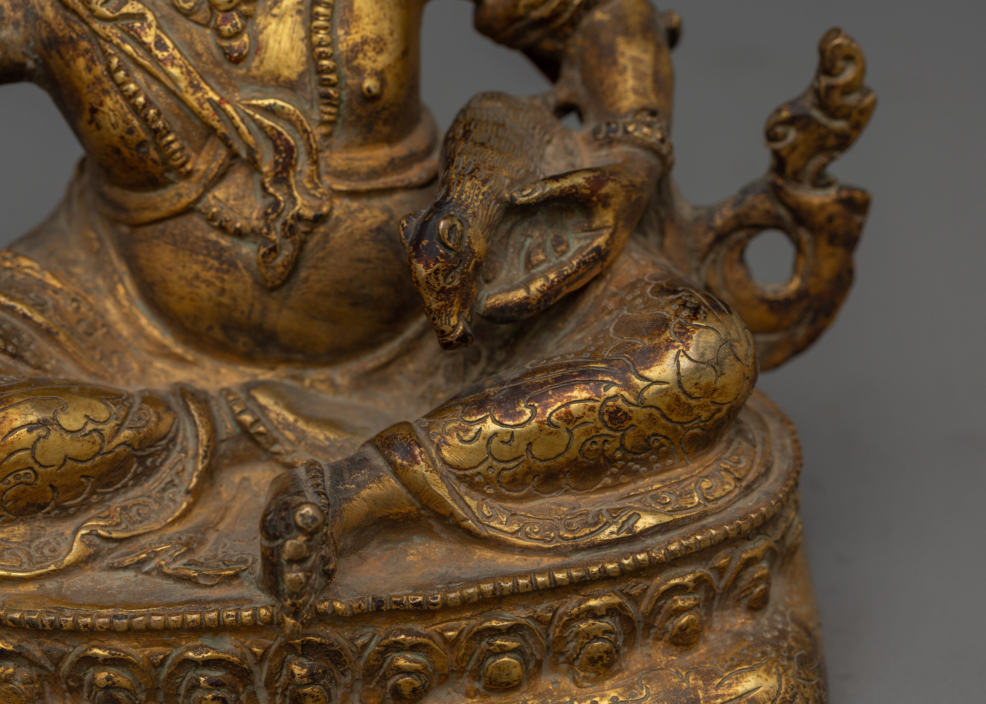Virulhaka Copper Statue | Heavenly King of the South