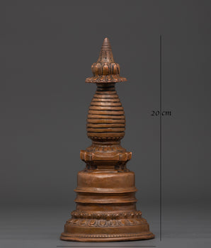 Stupa Zen Buddhist Altar Decor | Spiritual Symbol of Enlightenment Path
