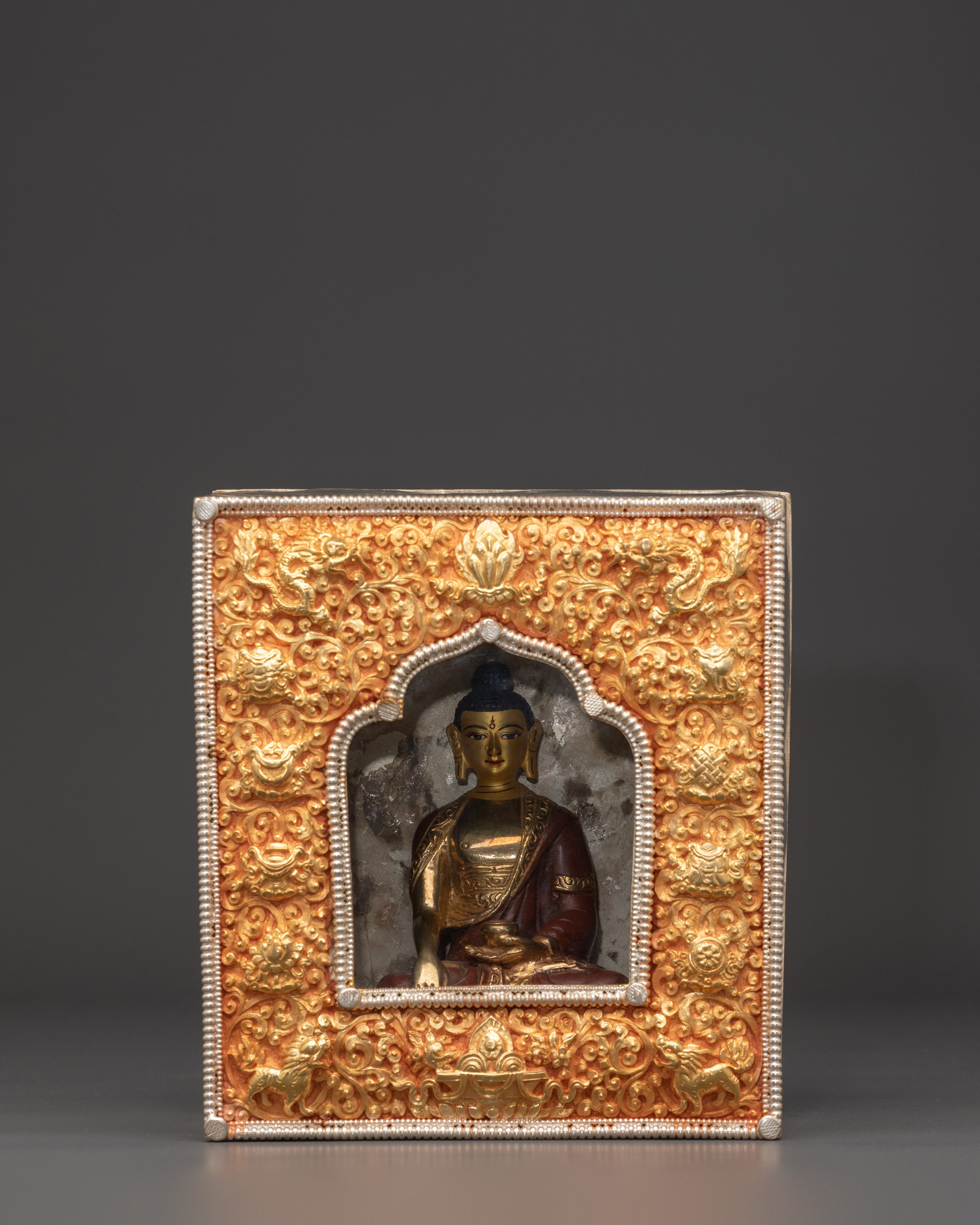 Himalayan Ghau Box with Buddha | Himalayan Home Decor