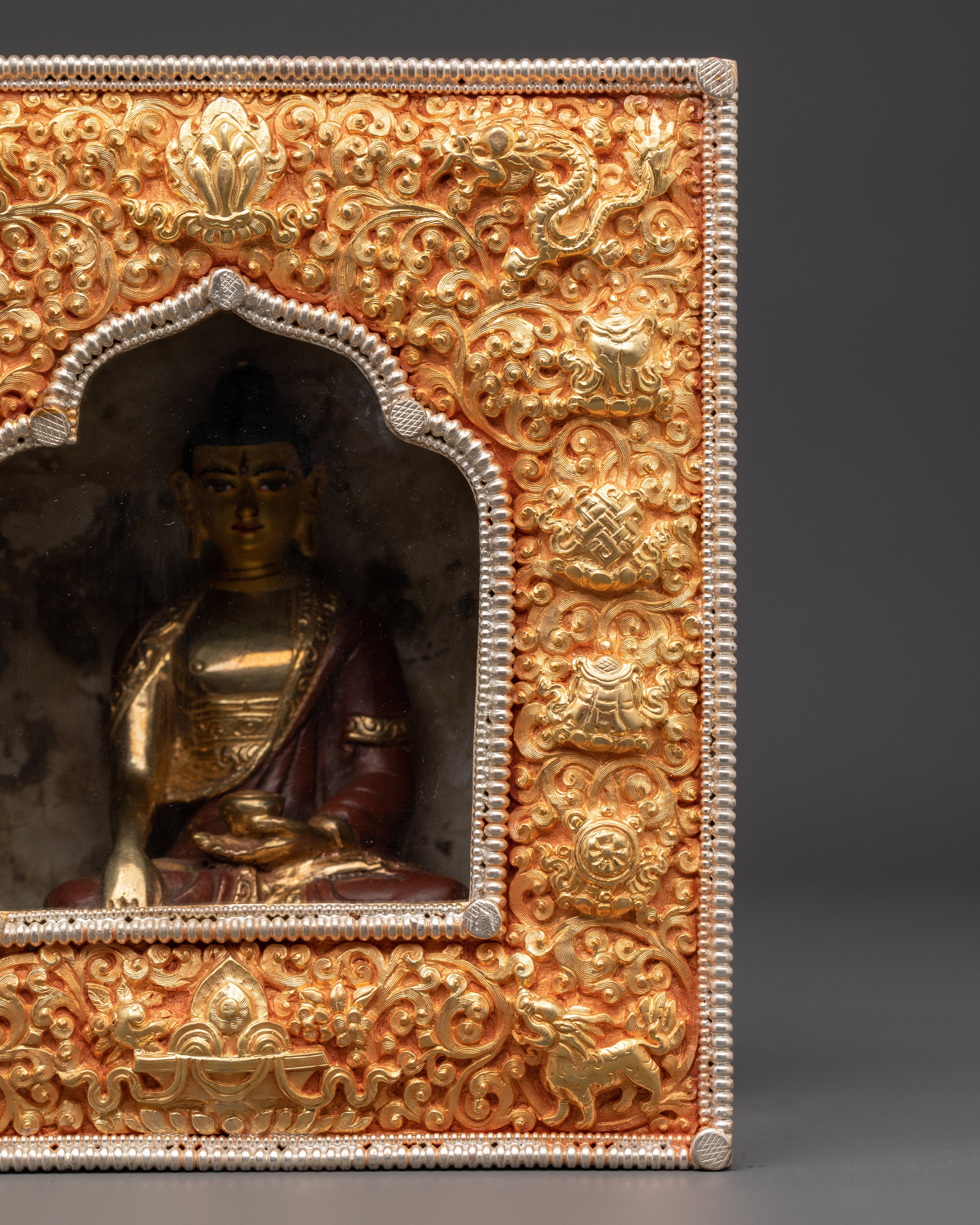 Himalayan Ghau Box with Buddha | Himalayan Home Decor