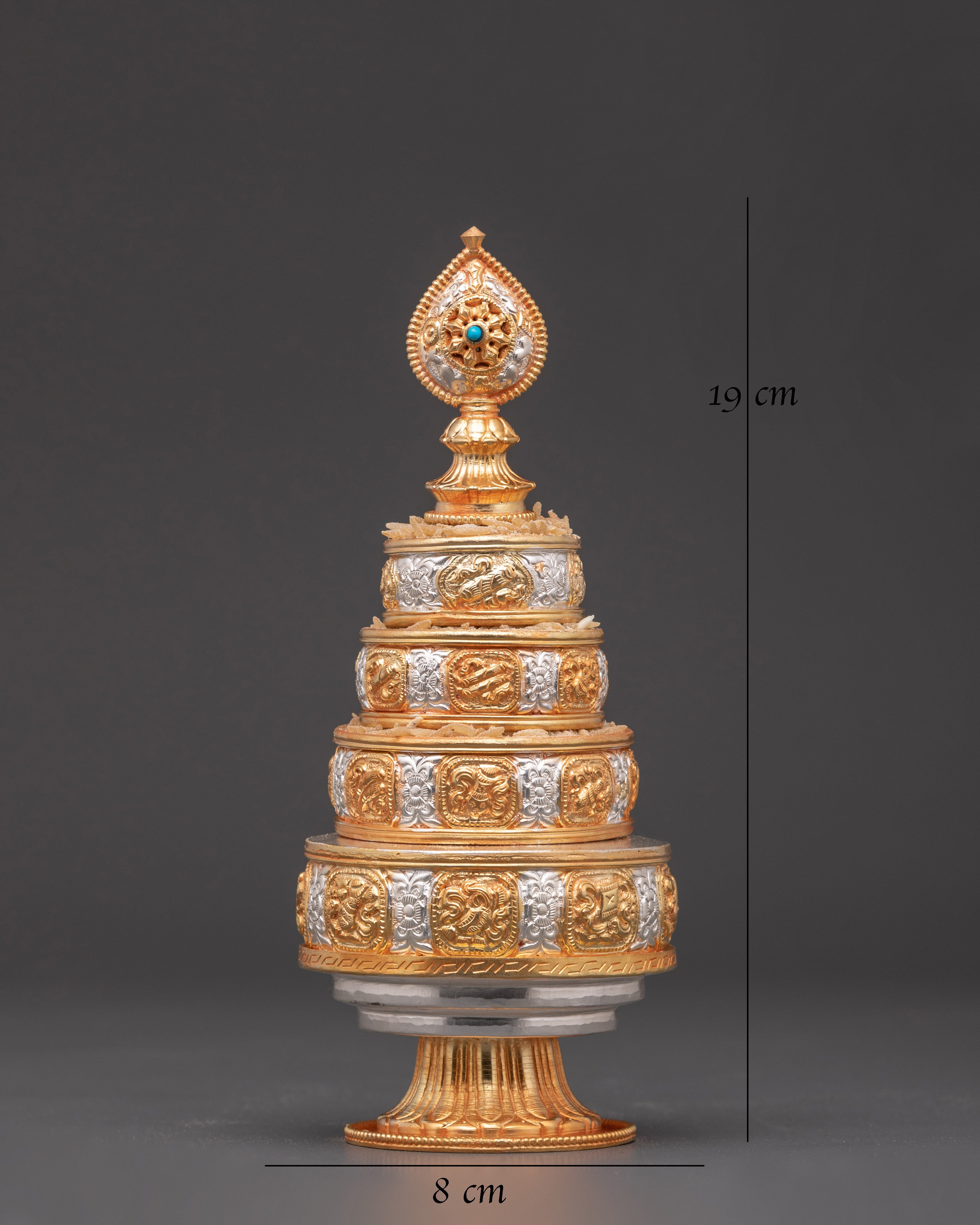 Handcrafted Tibetan Mandala Set | Buddhist Ritual Offering Tool